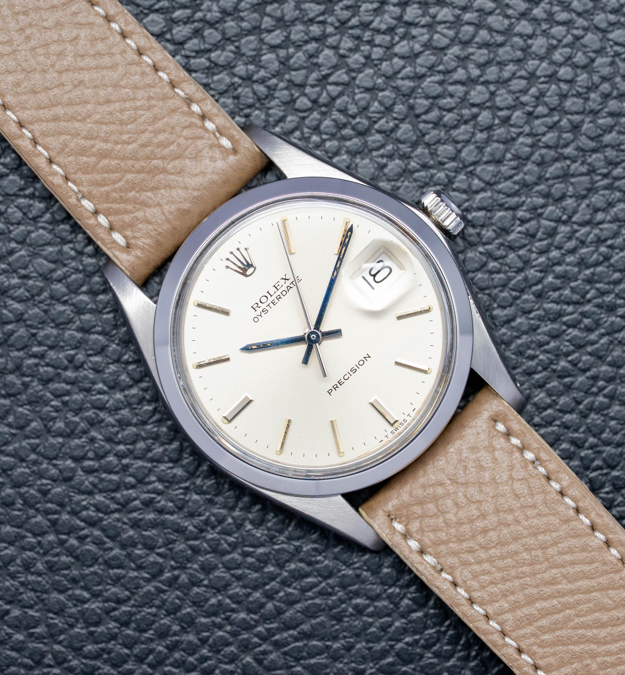 Rolex Oysterdate 6694 con quadrante argentato, 1969