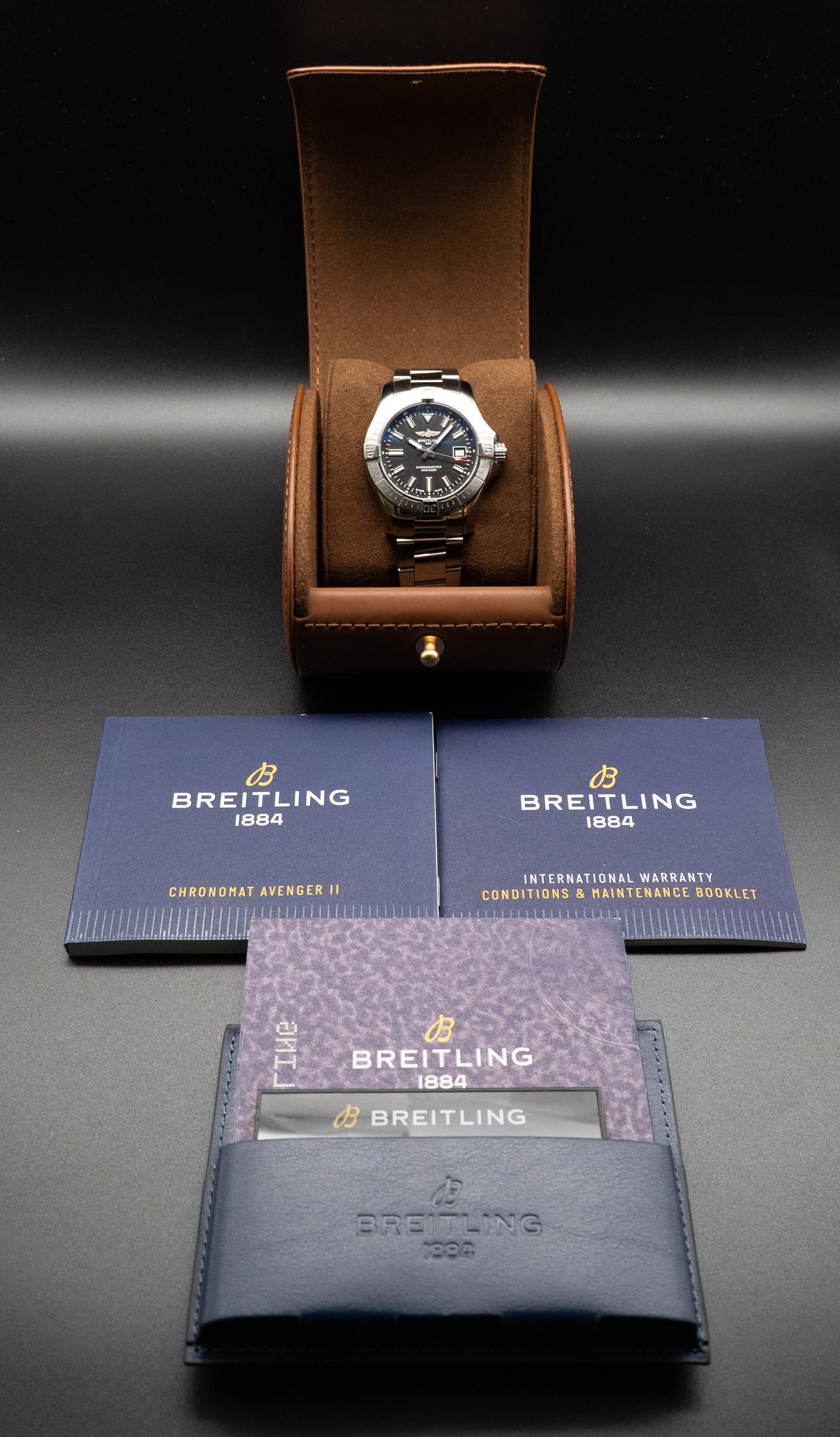 Breitling Avenger Automatic 43 A17318 Black Dial 2020, With Papers
