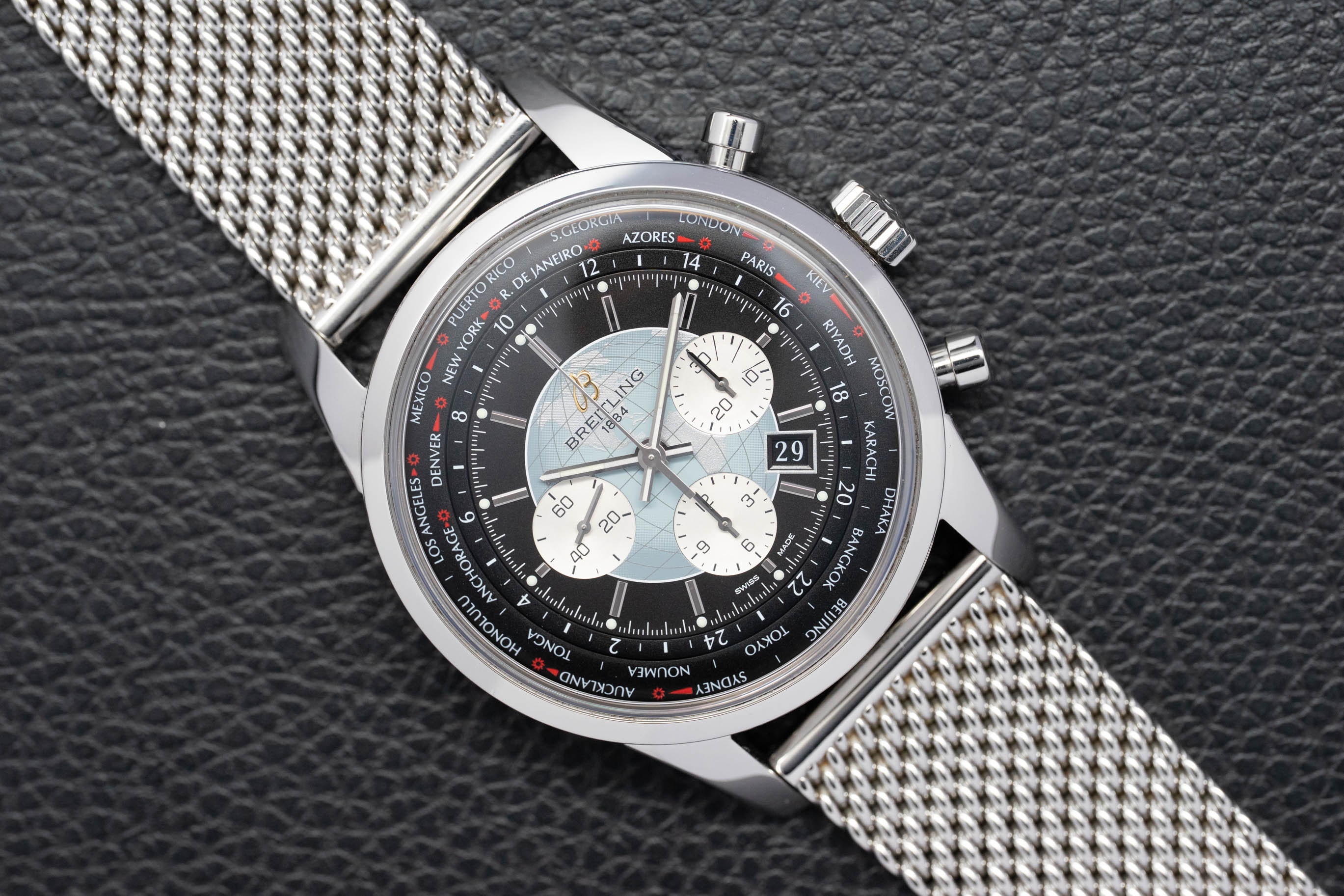 Breitling Transocean Unitime AB0510 Complete Set 2013 Box + Papers