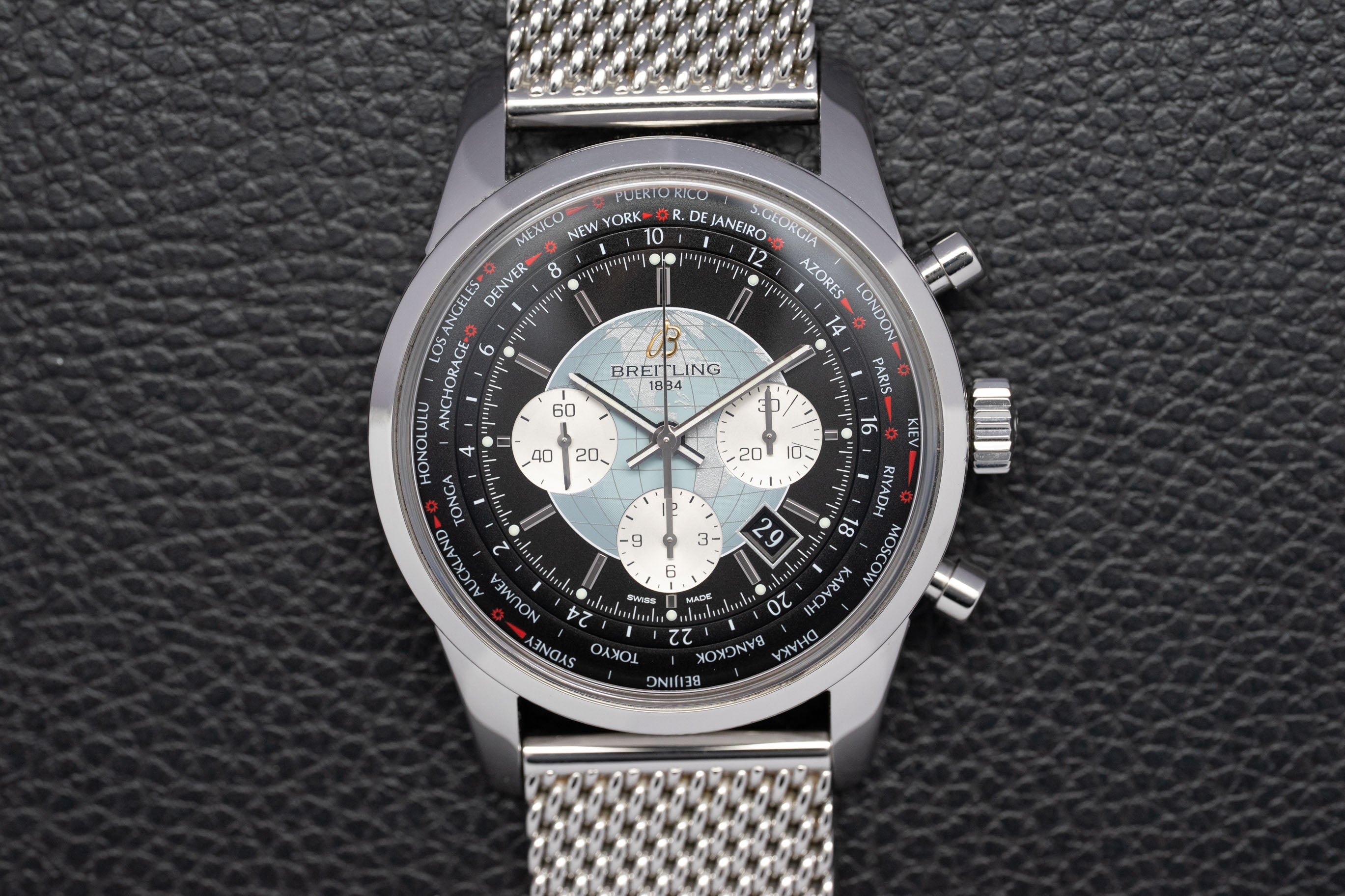 Breitling Transocean Unitime AB0510 Complete Set 2013 Box + Papers
