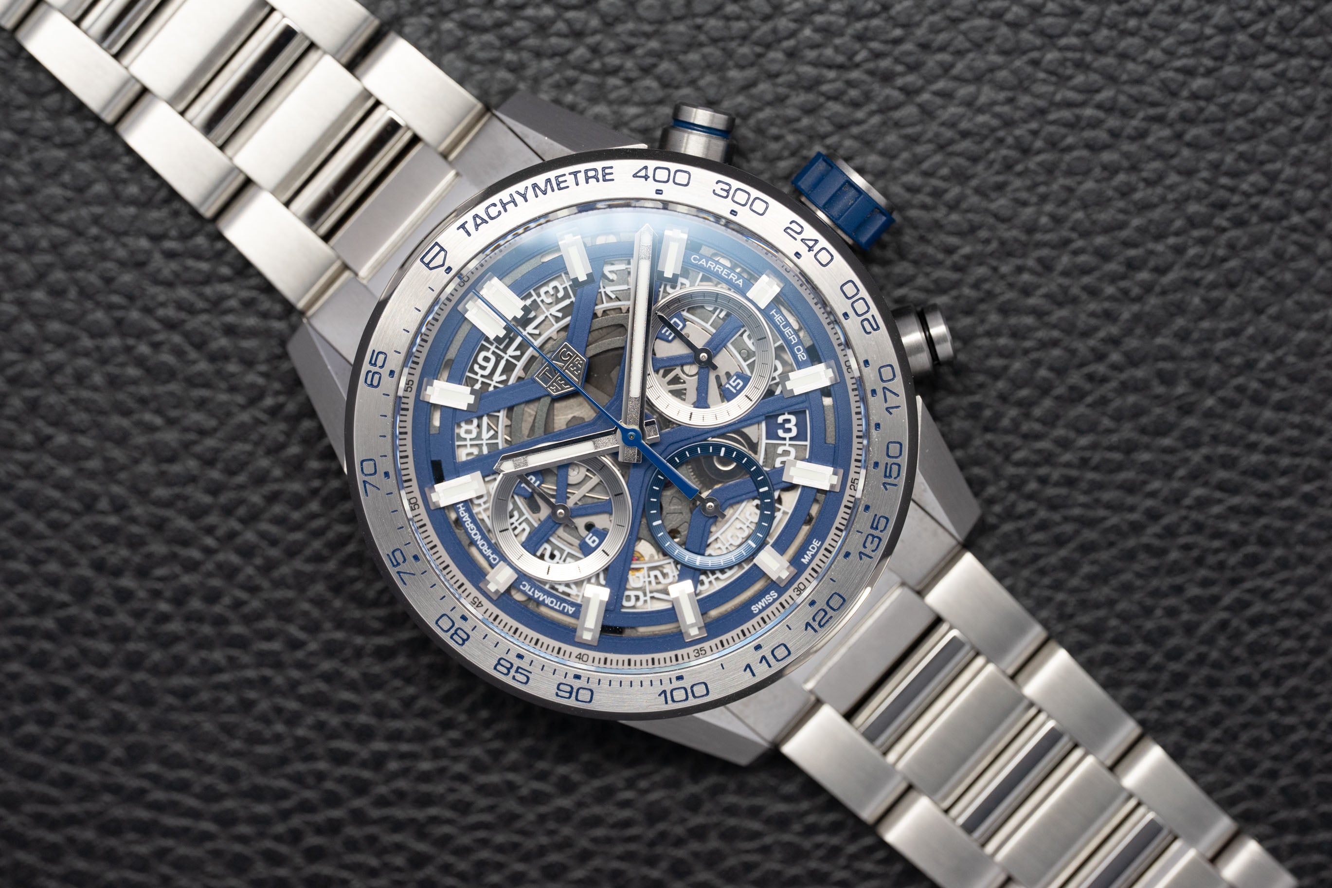 Tag Heuer Carrera CBG2019 Skeleton, juego completo de 2019, caja y documentación