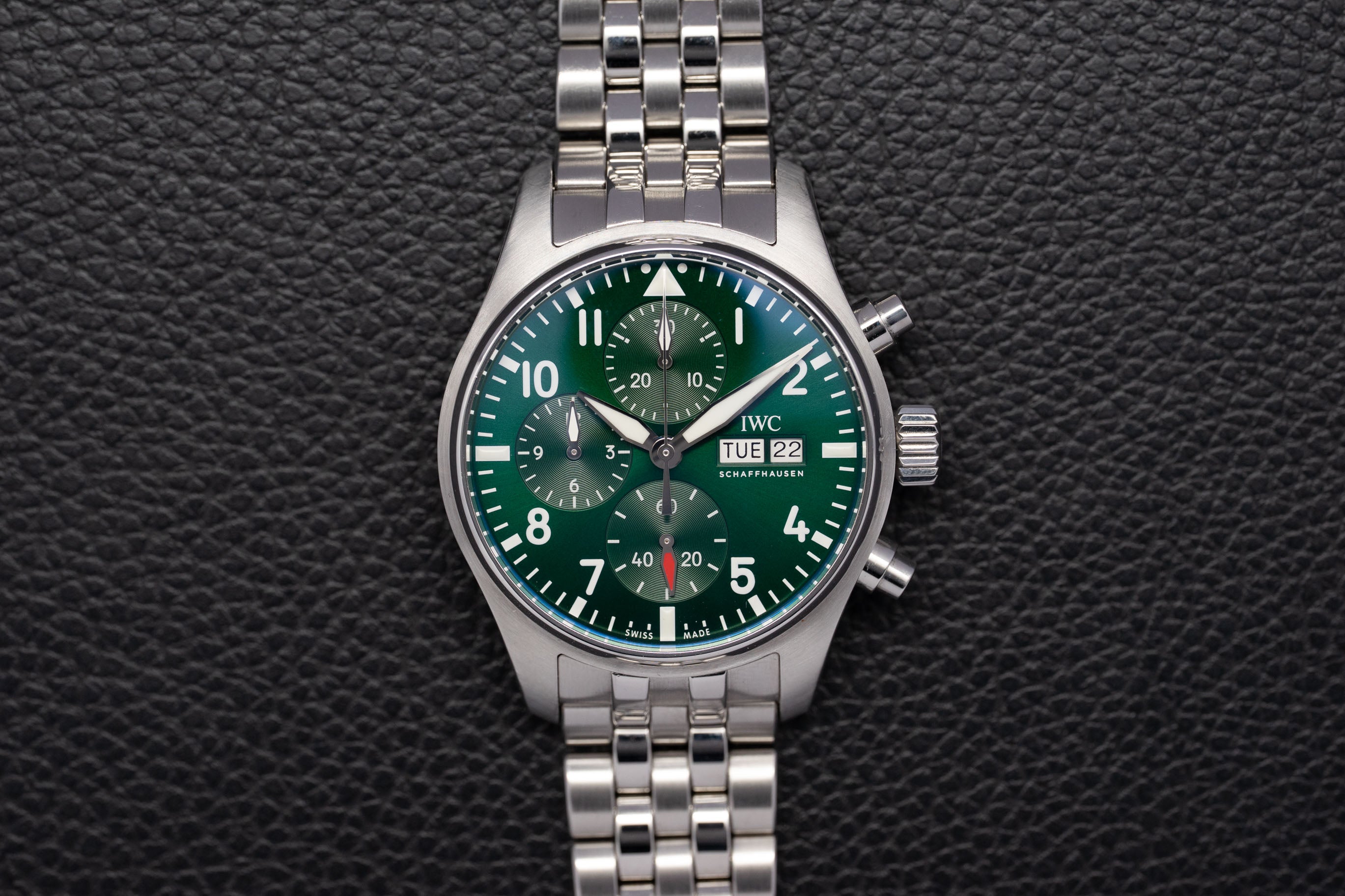 Montre IWC Pilot's Watch Chronographe IW388104, ensemble complet 2021, coffret et papiers