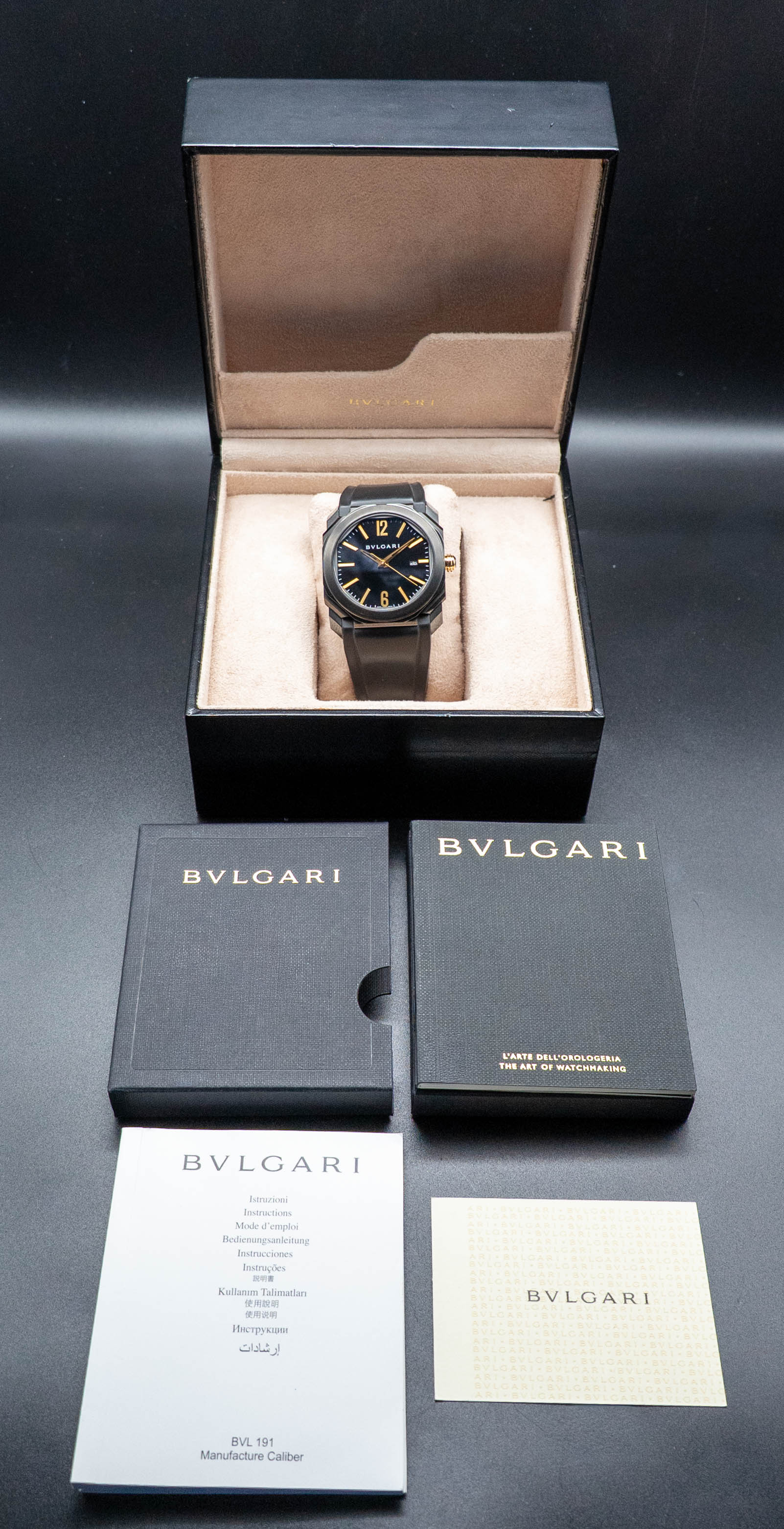 Bulgari Octo BGO38S Complete Set 2016 Box + Papers