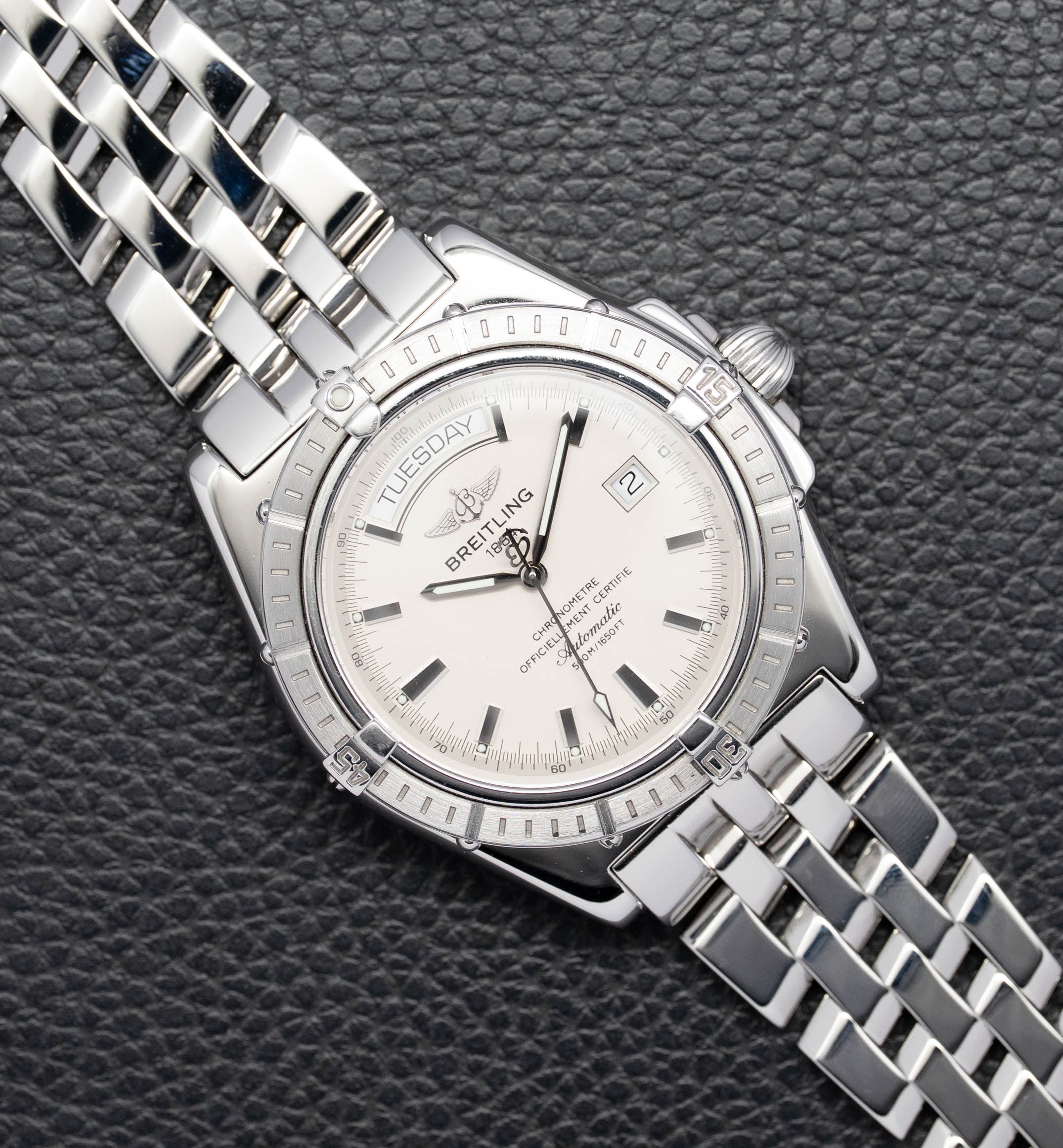 Breitling Colt Automatic A45355, cadran argenté, 2005