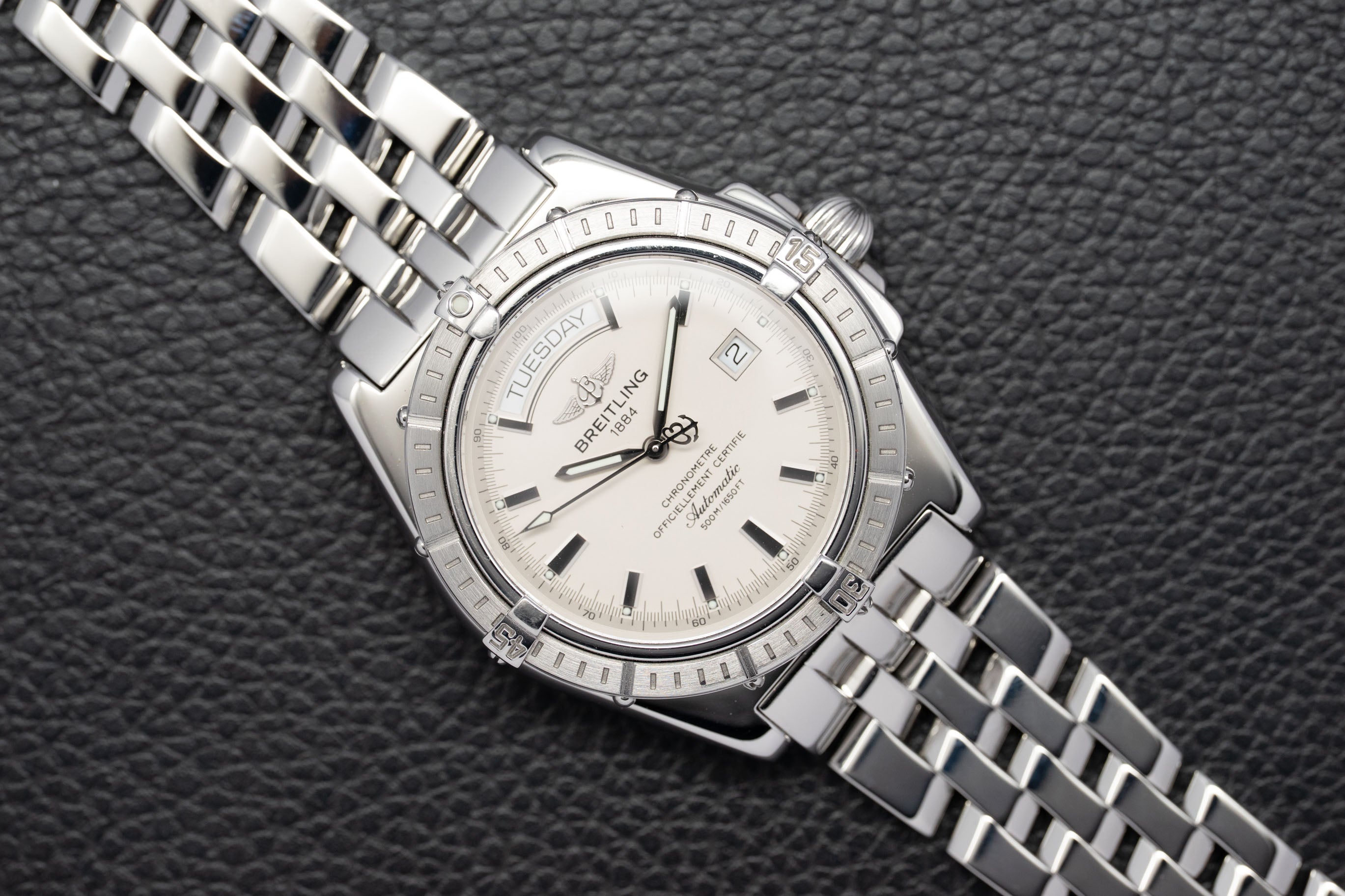 Breitling Colt Automatic A45355, cadran argenté, 2005