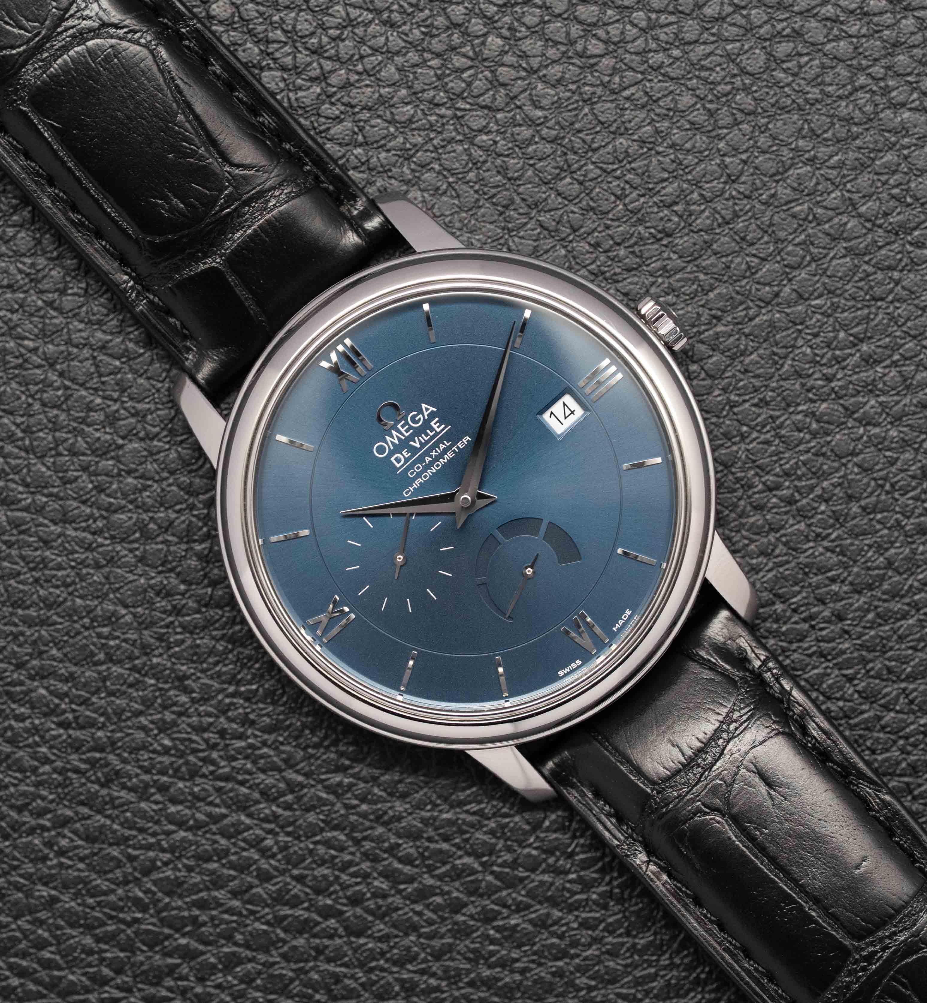 Omega De Ville Prestige Power Reserve 424.13.40.21.03.001 Blue Dial 2022