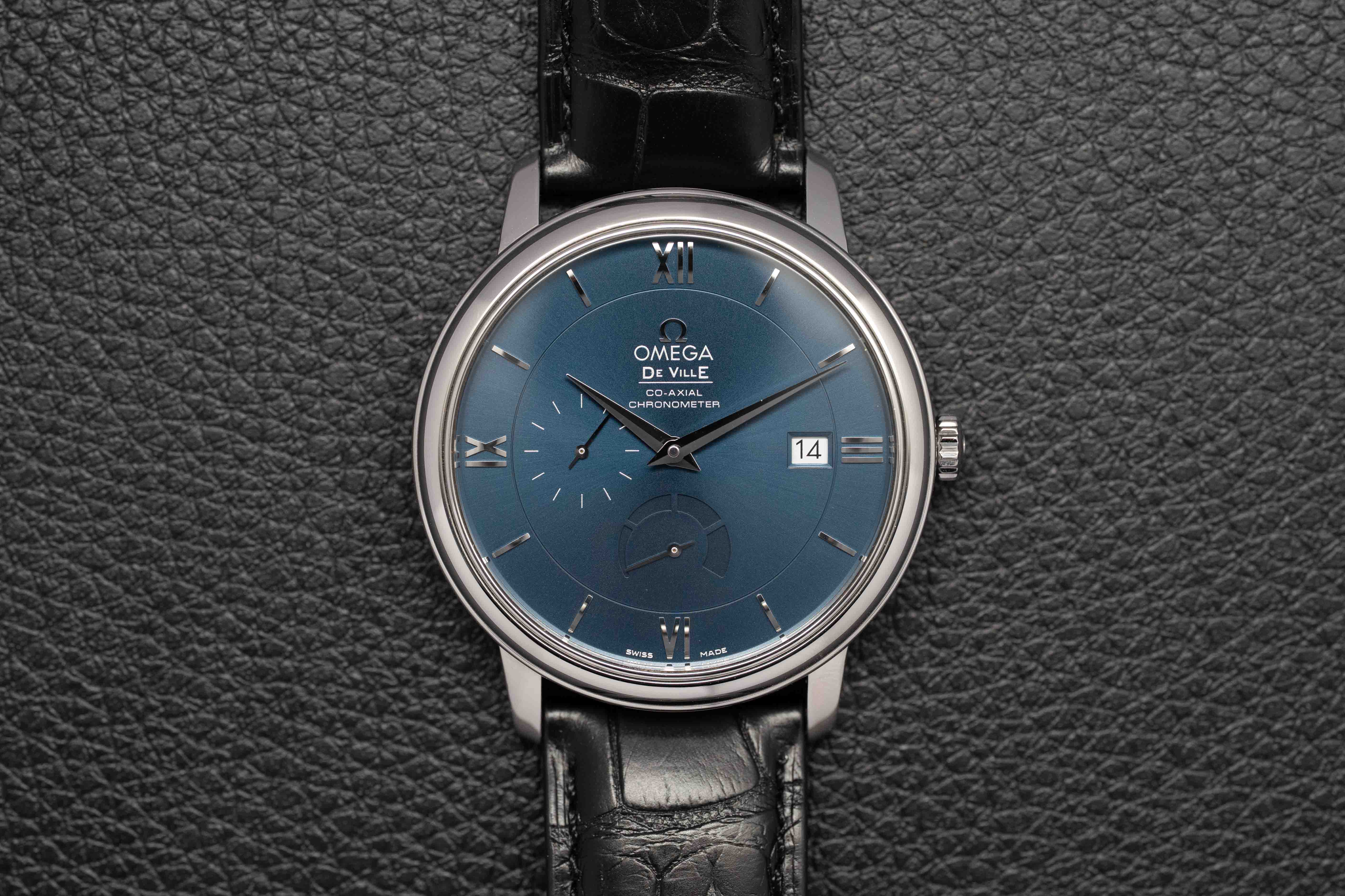 Omega De Ville Prestige Power Reserve 424.13.40.21.03.001 Blue Dial 2022