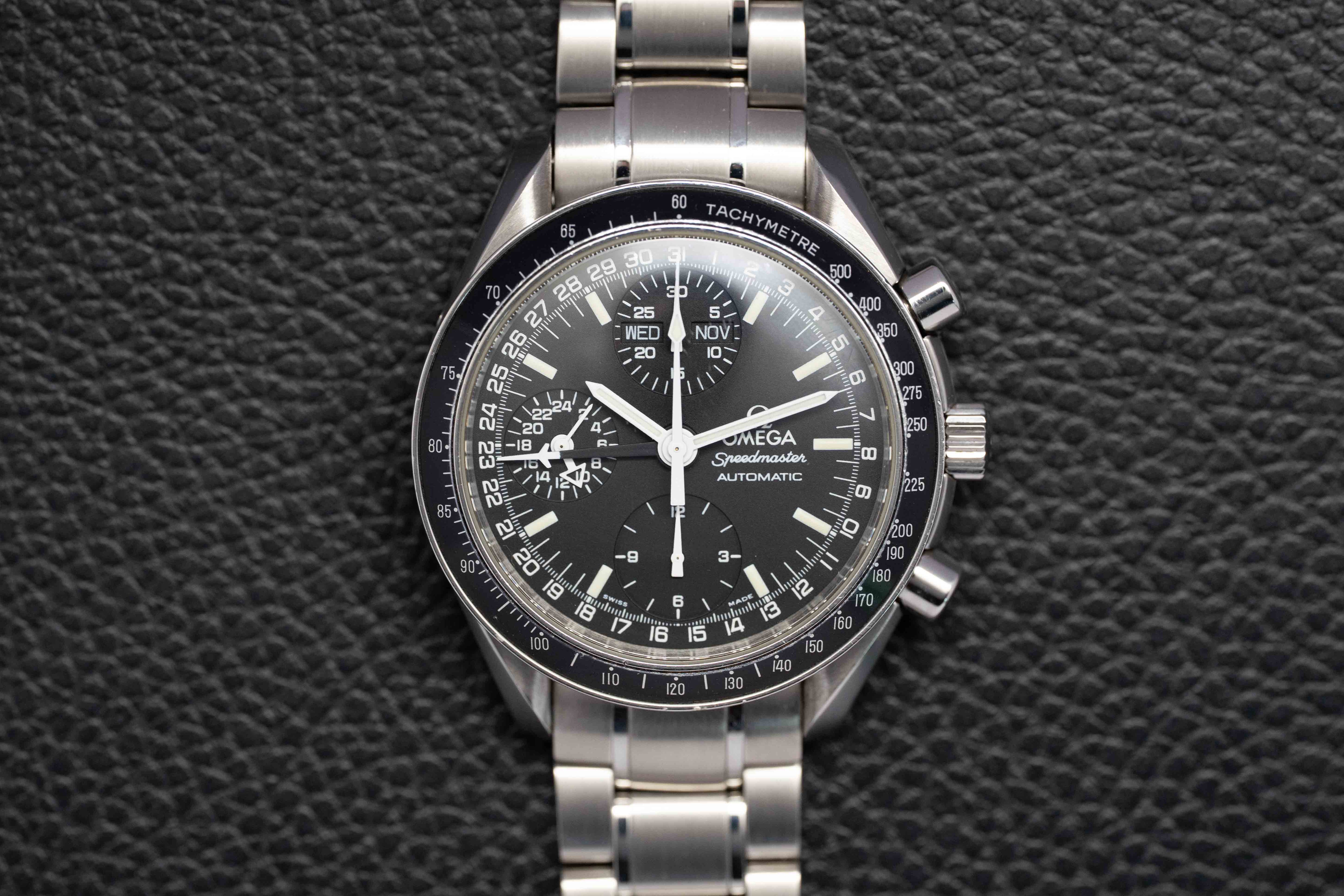 Omega Speedmaster Day Date 3520.50 con esfera negra, 1998