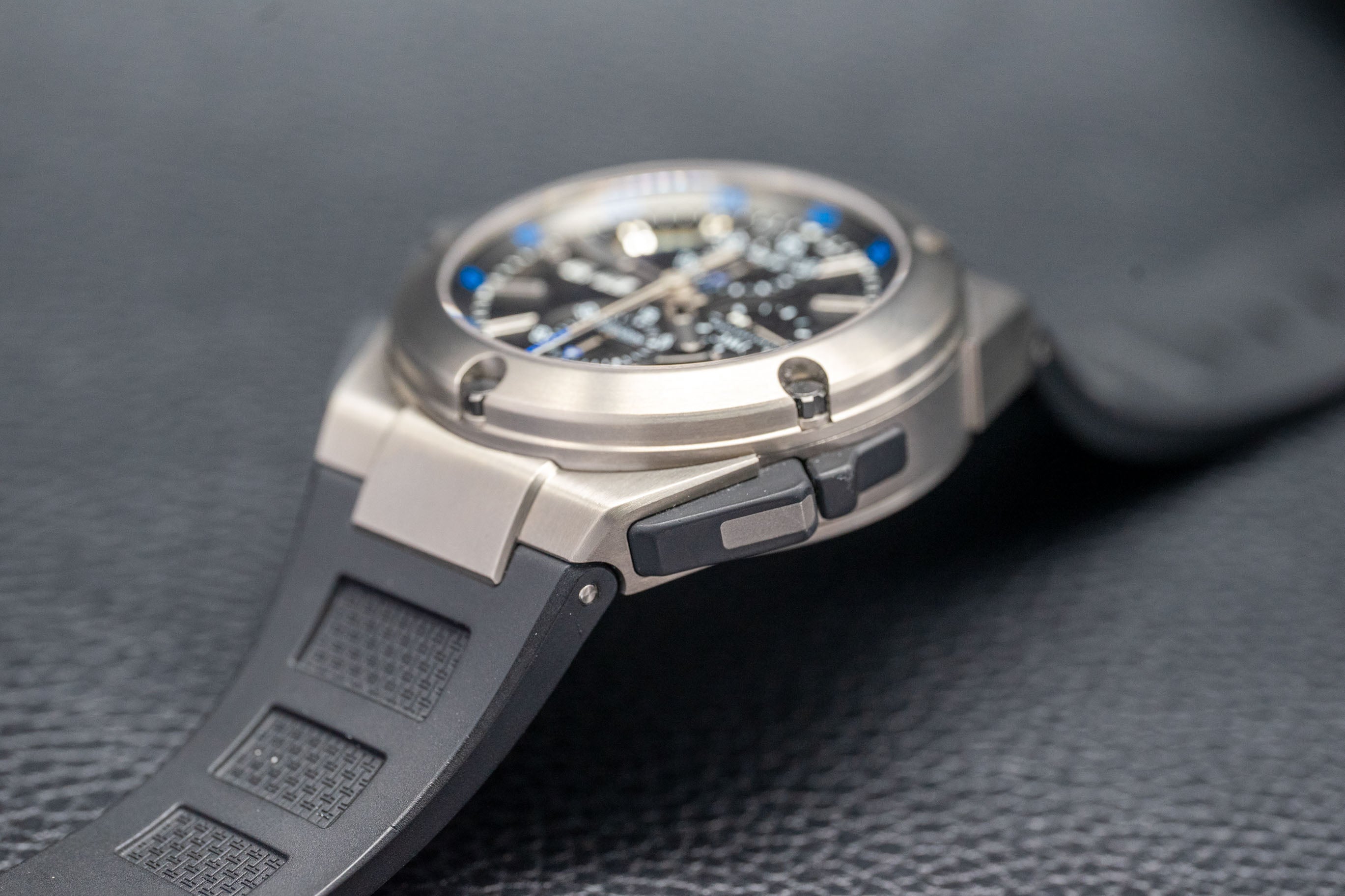 IWC Ingenieur Double Chronographe IW376501, ensemble complet 2014, coffret et papiers