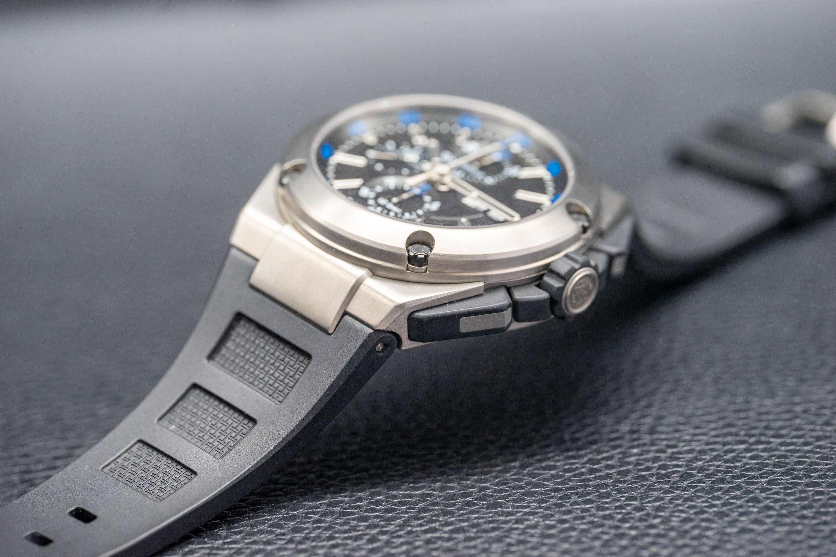 IWC Ingenieur Double Chronographe IW376501, ensemble complet 2014, coffret et papiers