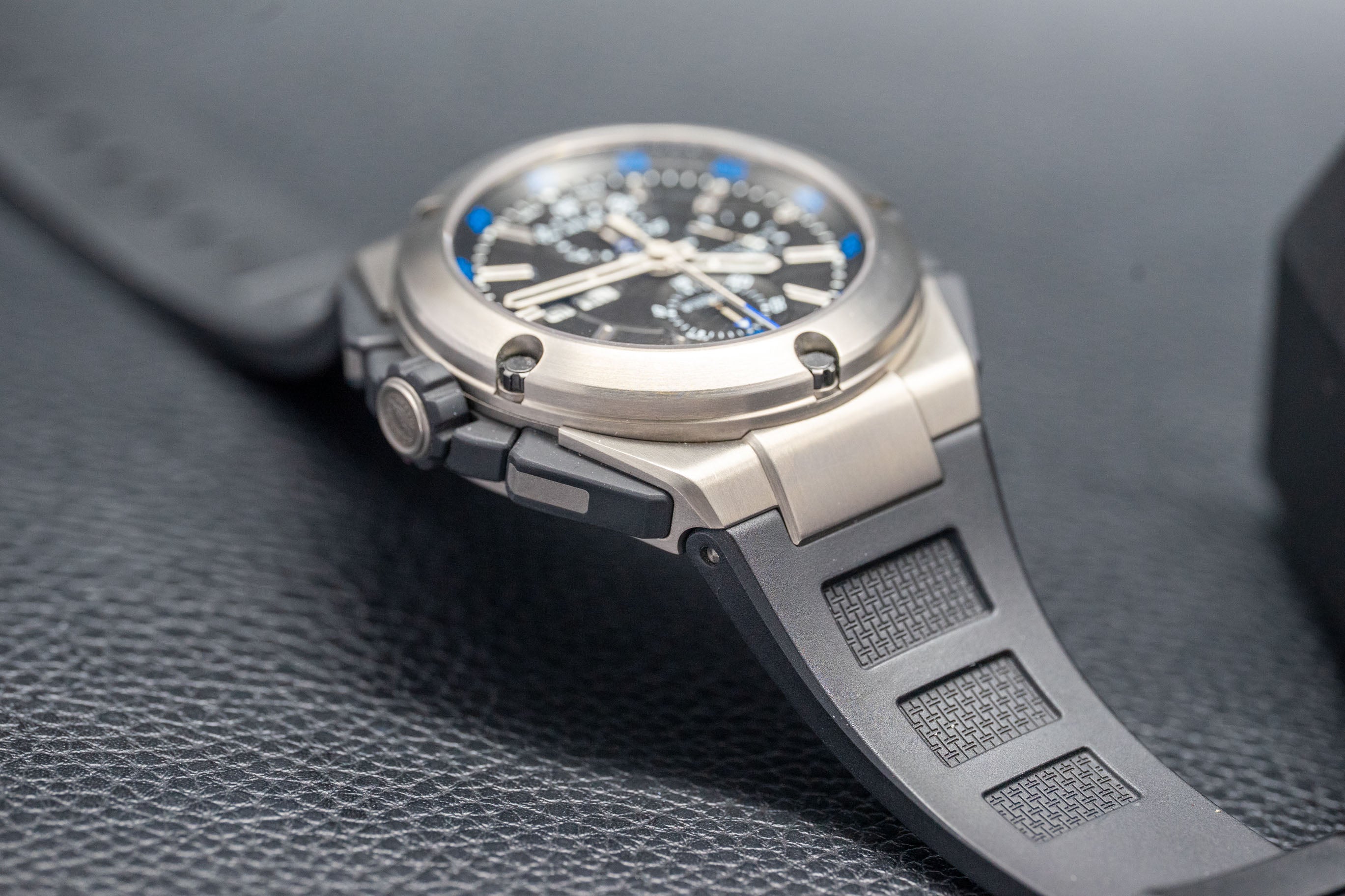 IWC Ingenieur Double Chronographe IW376501, ensemble complet 2014, coffret et papiers