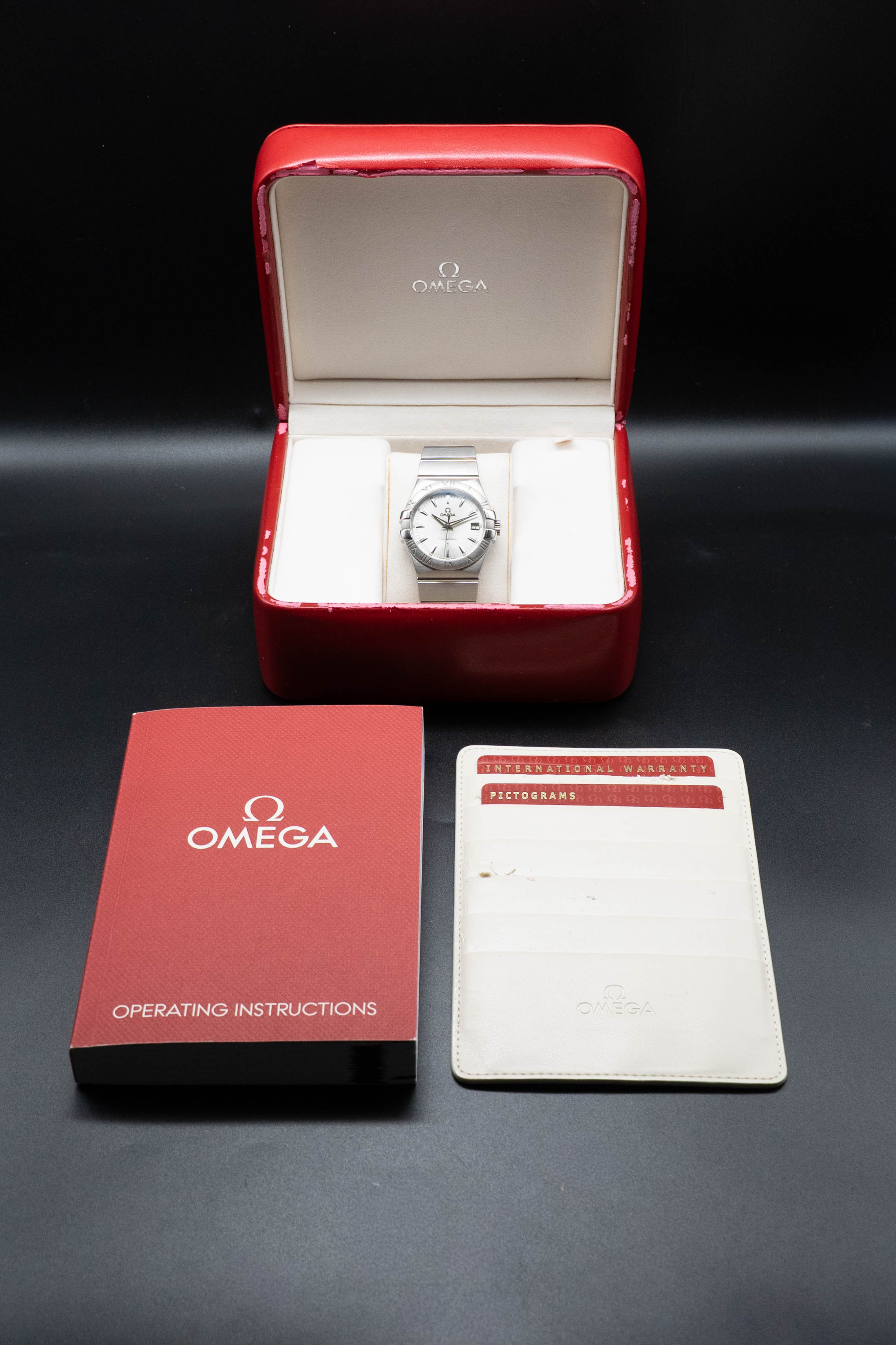 Omega Constellation 123.10.35.60.02.001 Complete Set 2010 Box + Papers