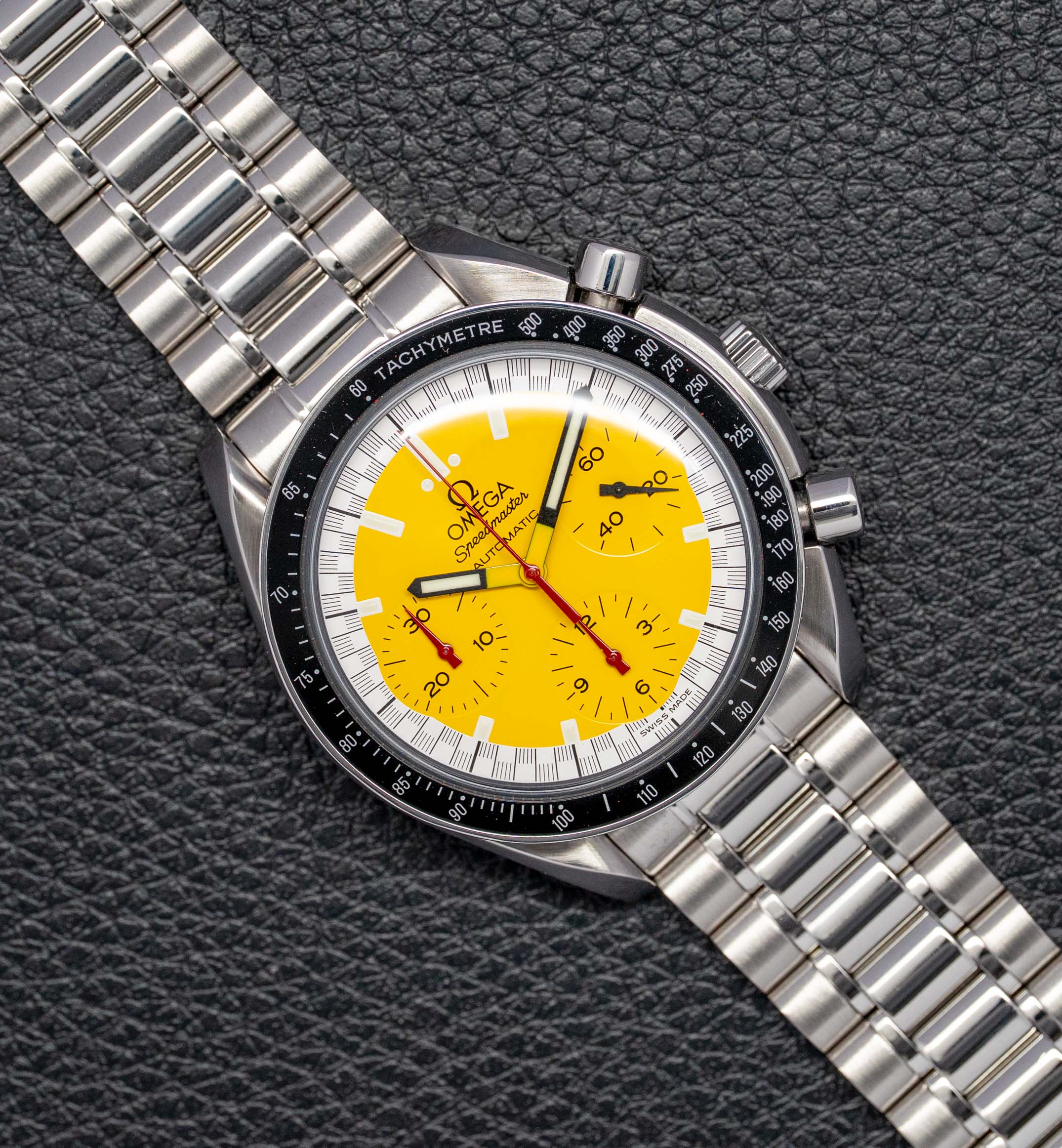 Omega Speedmaster Reduced Michael Schumacher 3510.12 Complete Set 2001 Box + Papers