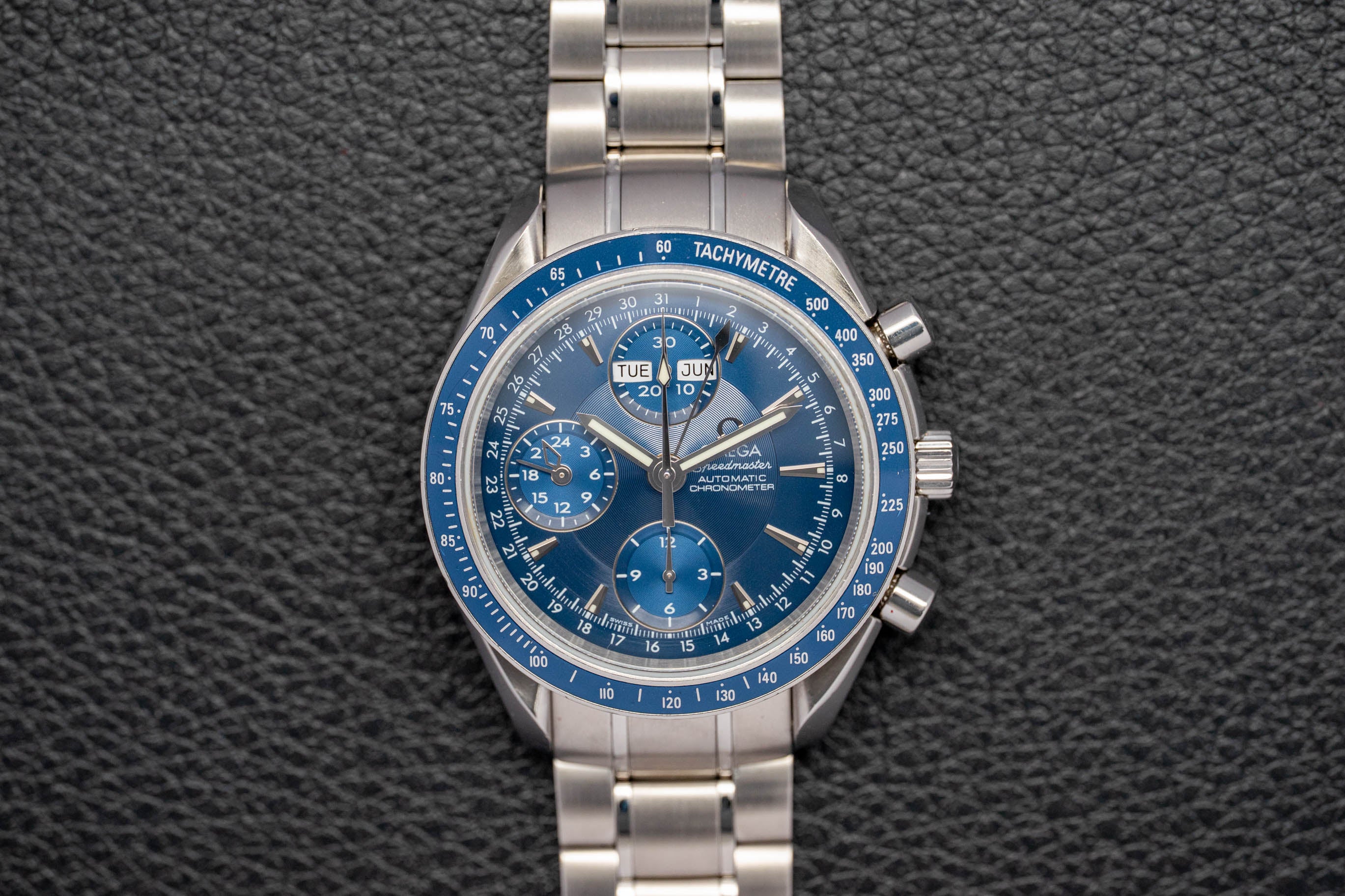 Omega Speedmaster Triple Date 3222.80 Blue Dial 2007