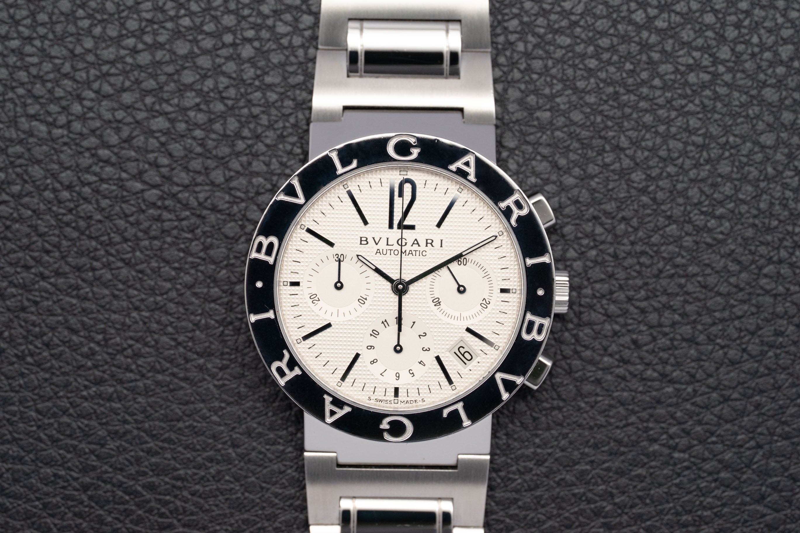 Bulgari Diagono BB38SSCH Complete Set 2021 Box + Papers