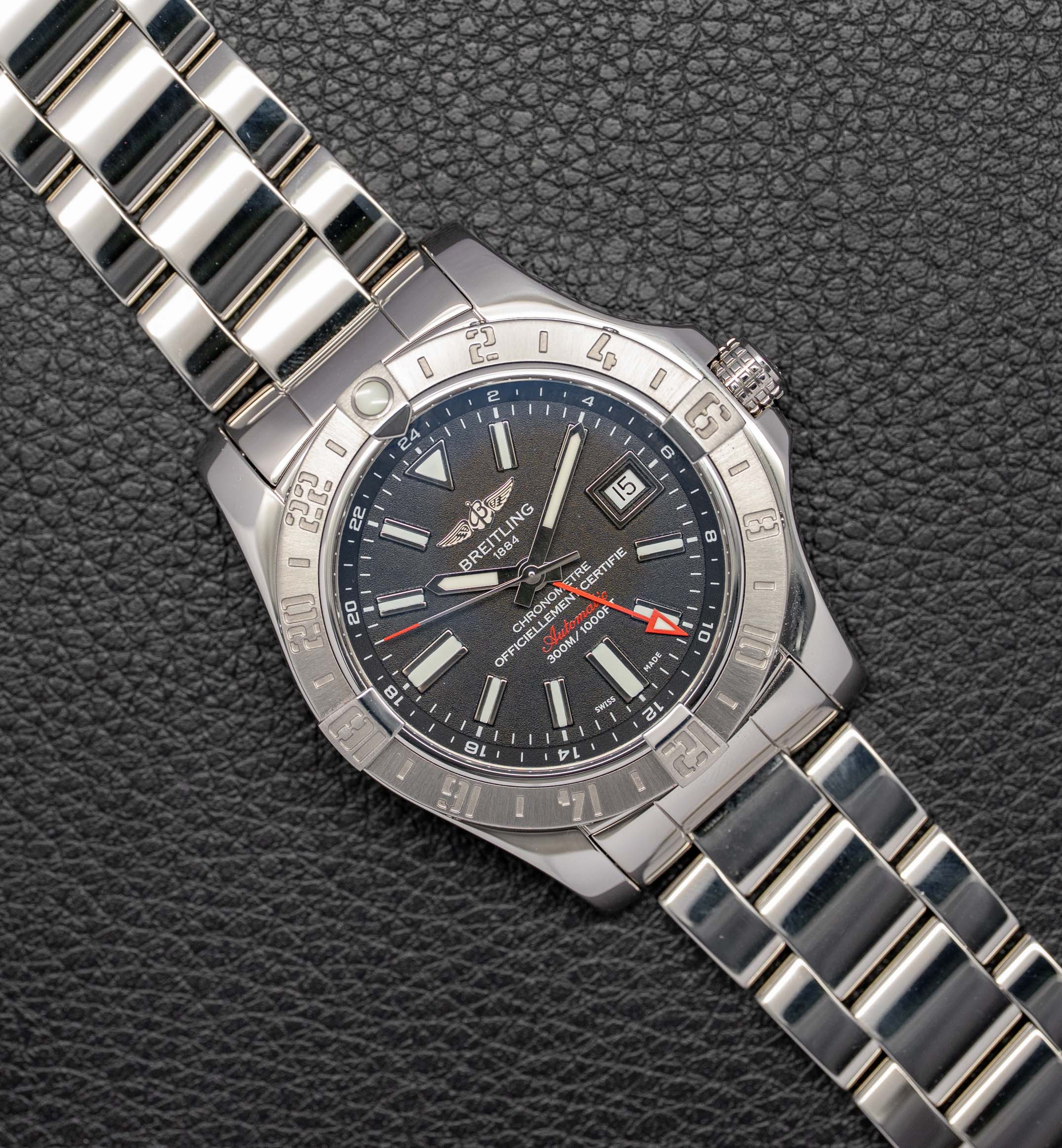 Breitling Avenger II GMT A32390 Set completo 2016 con scatola e documenti