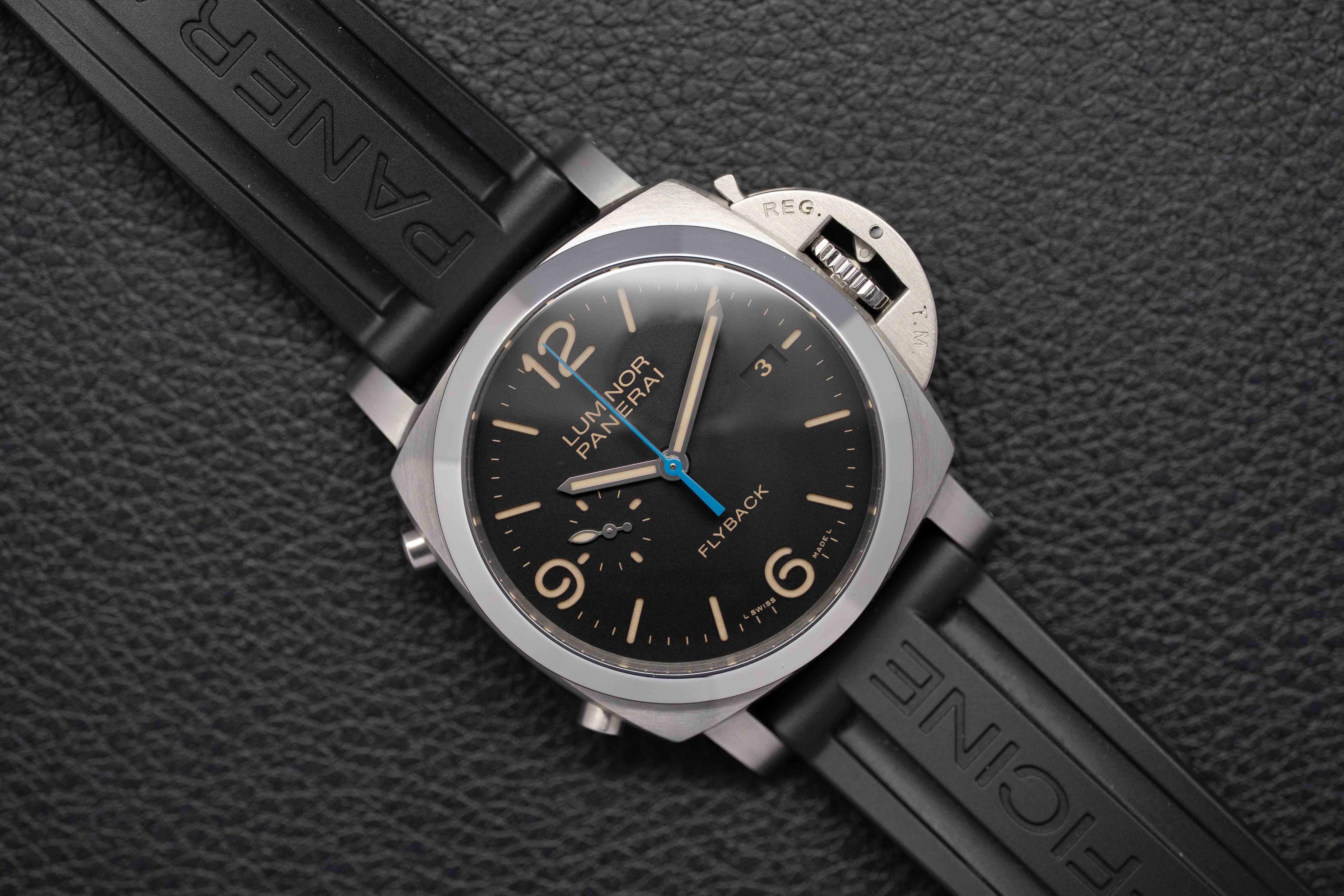 Panerai Luminor 1950 3 Days Chrono Flyback PAM00524, FULLSET 2018, coffret et papiers