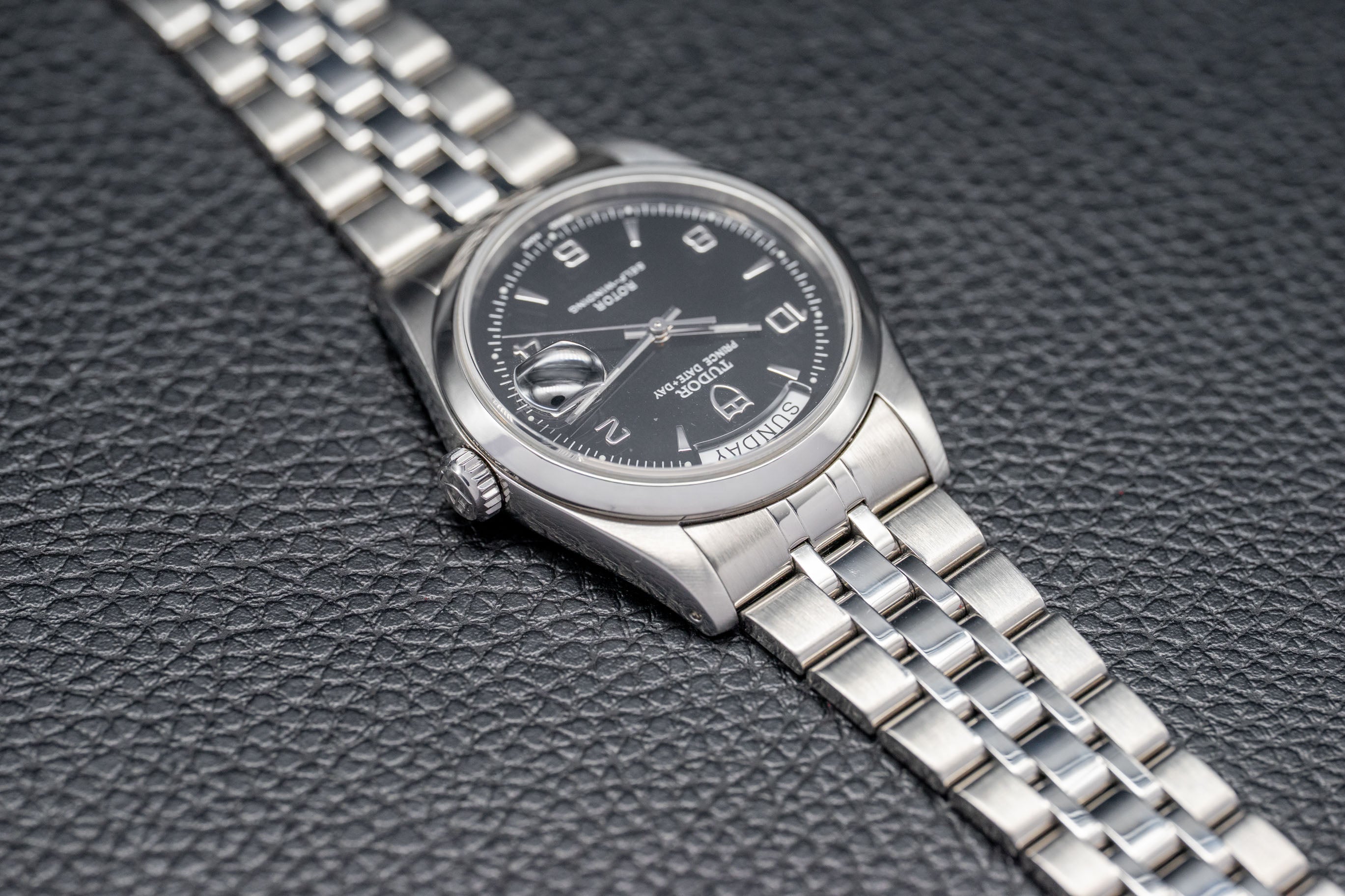 Tudor Day Date 76200 Black Dial XXXX Papers