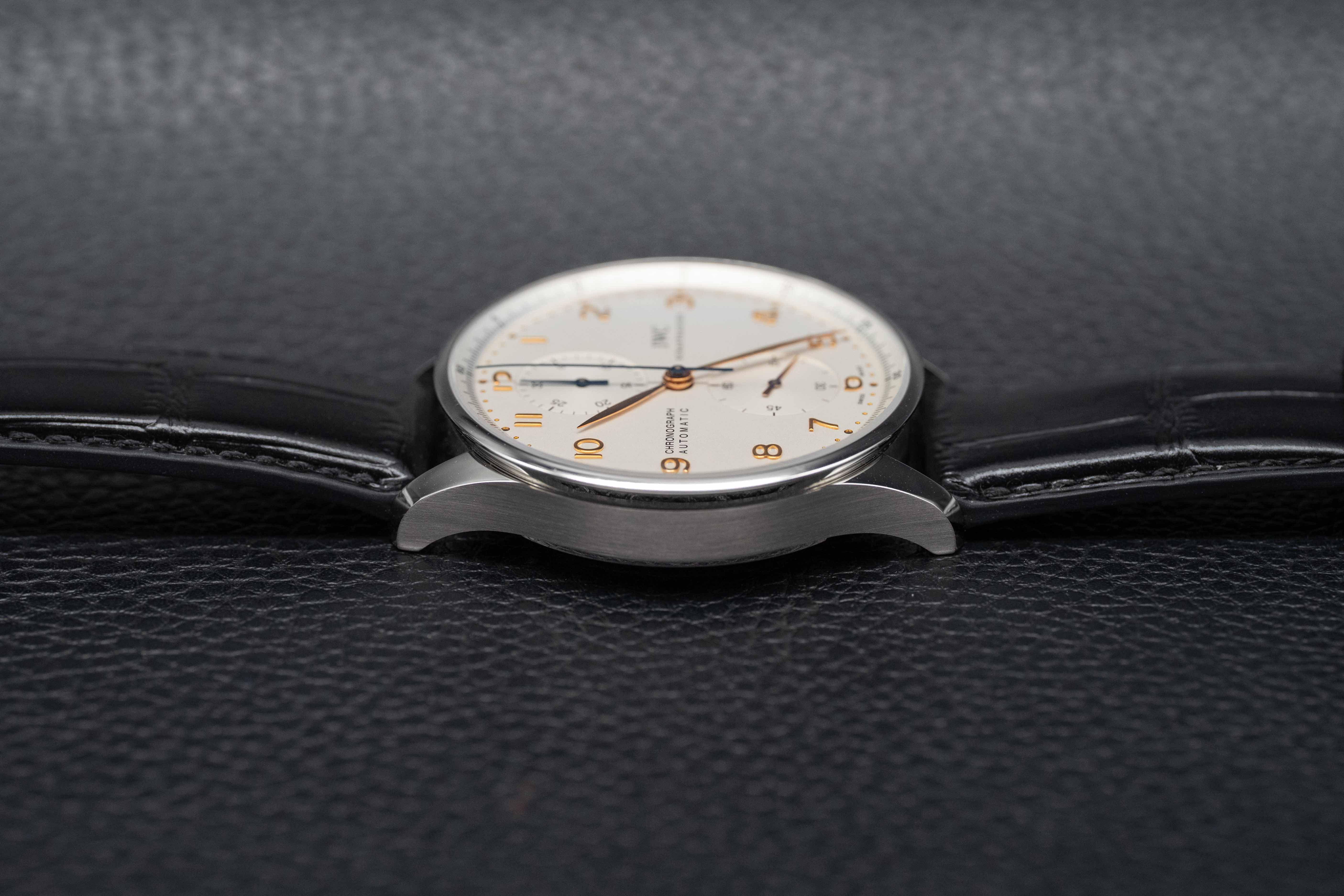 IWC Portuguese Chronograph IW371445 Complete Set 2018 Box + Papers