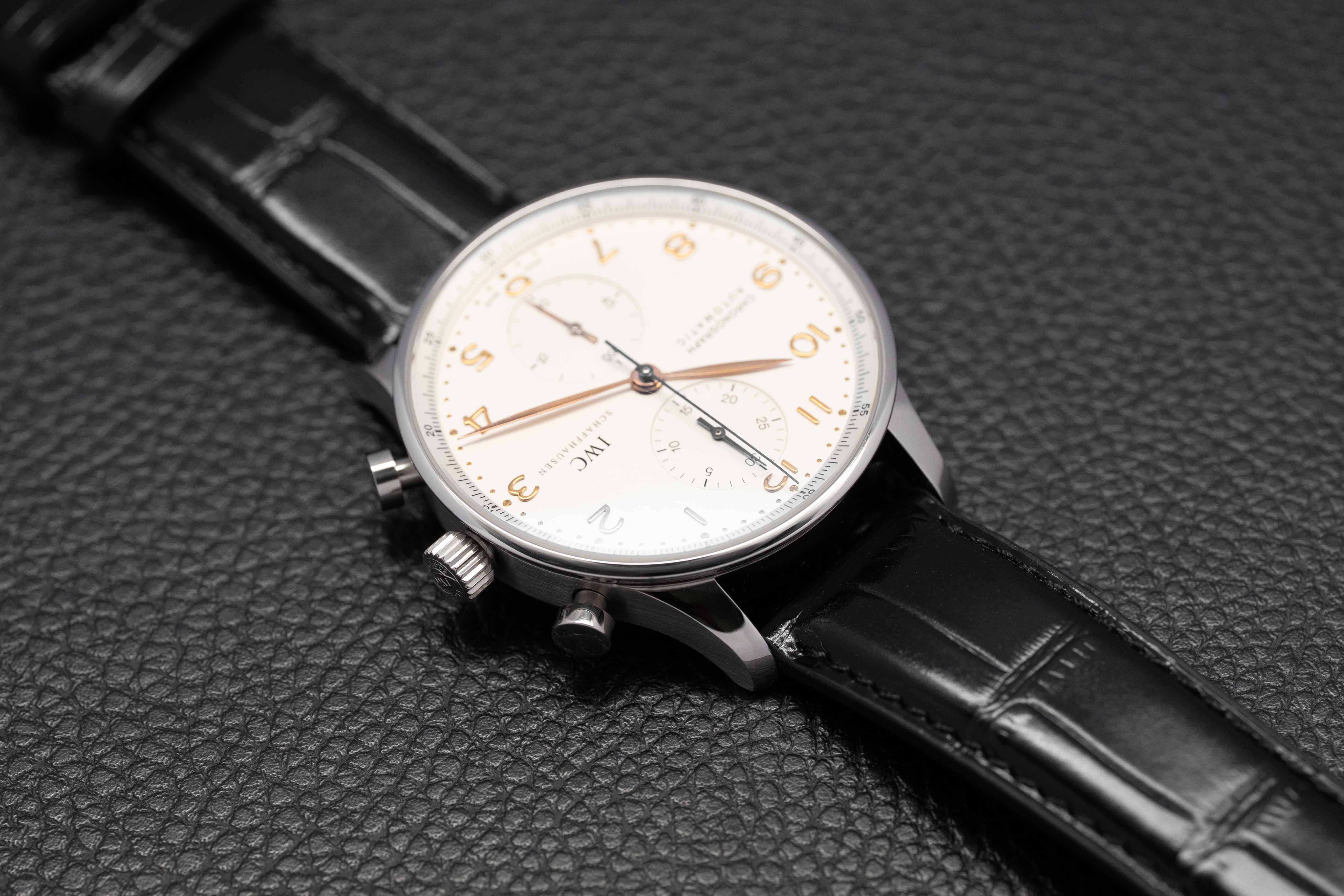 IWC Portuguese Chronograph IW371445 Complete Set 2018 Box + Papers