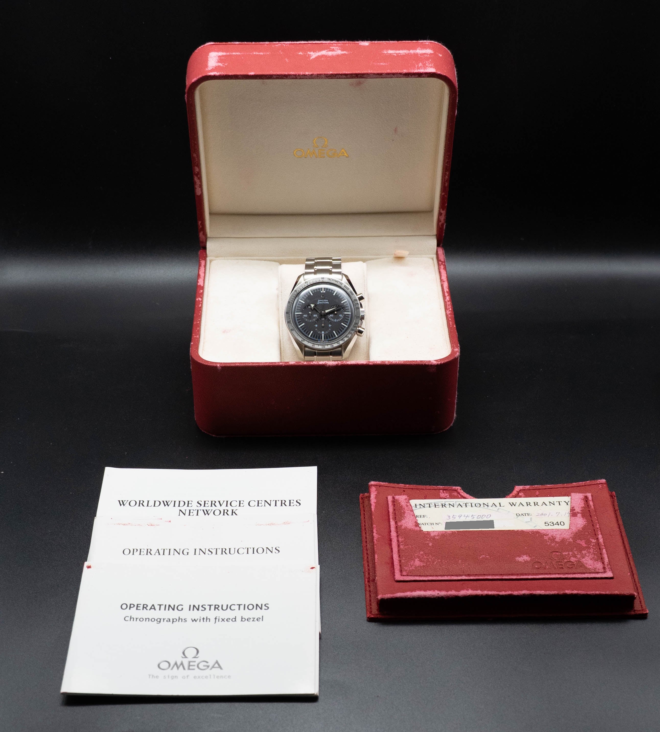 Omega Speedmaster Broad Arrow 3594.50 Fullset 2001 Box+Papers