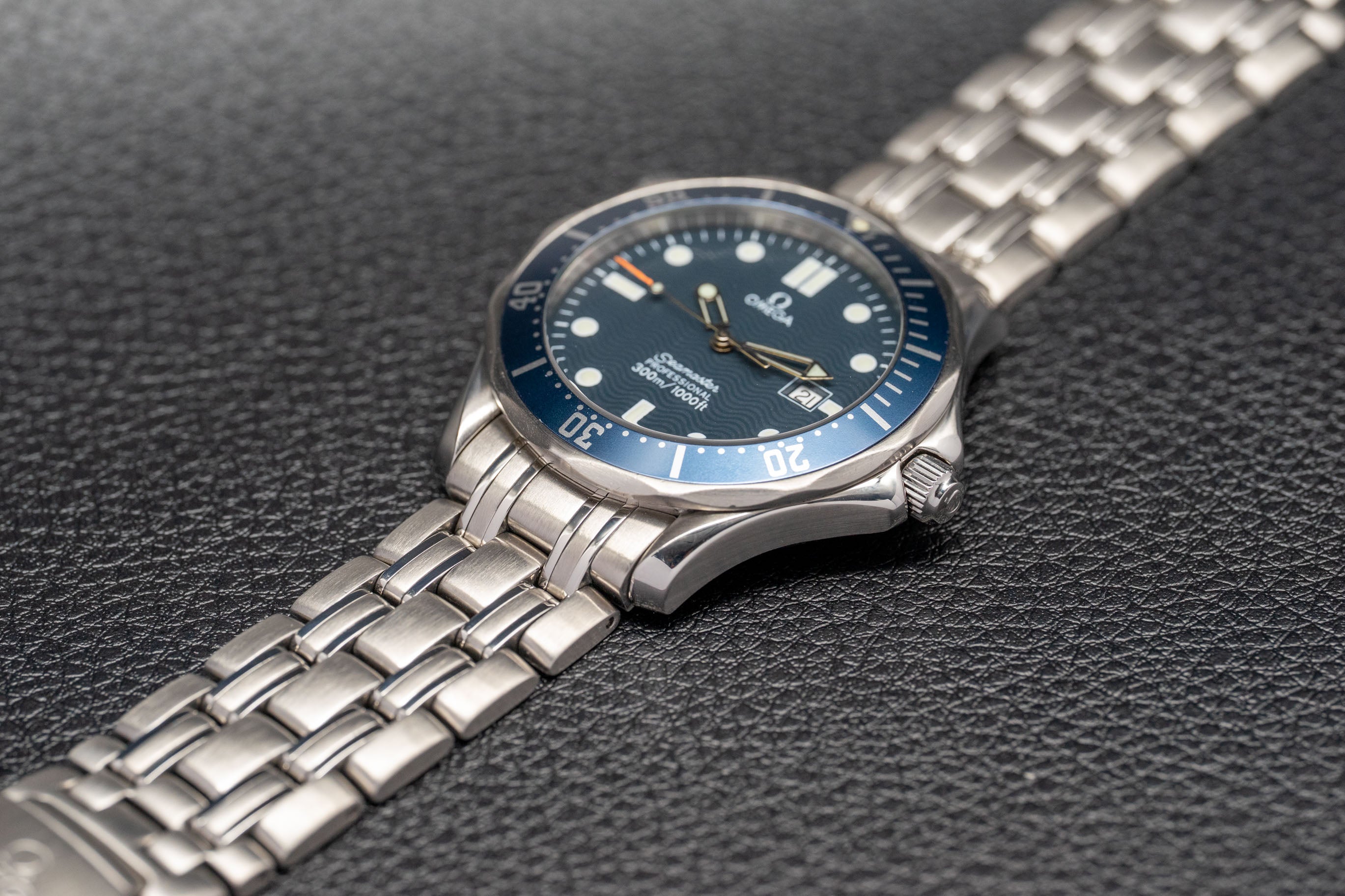 Omega Seamaster Diver 300 2541.80 con esfera azul, 1998