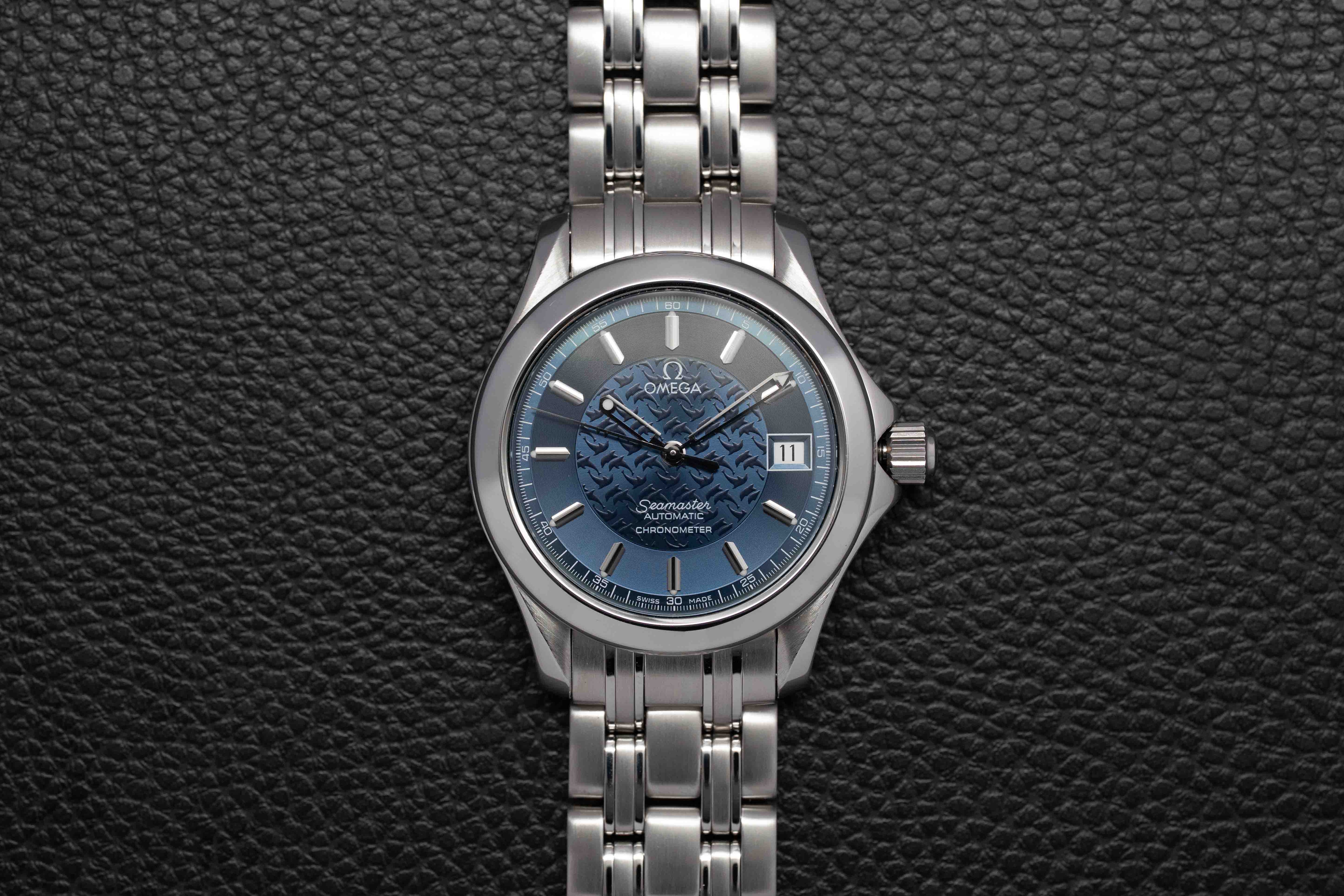 Omega Seamaster 120 Jaques Mayol 2506.80 Blue Dial 2000 Papers