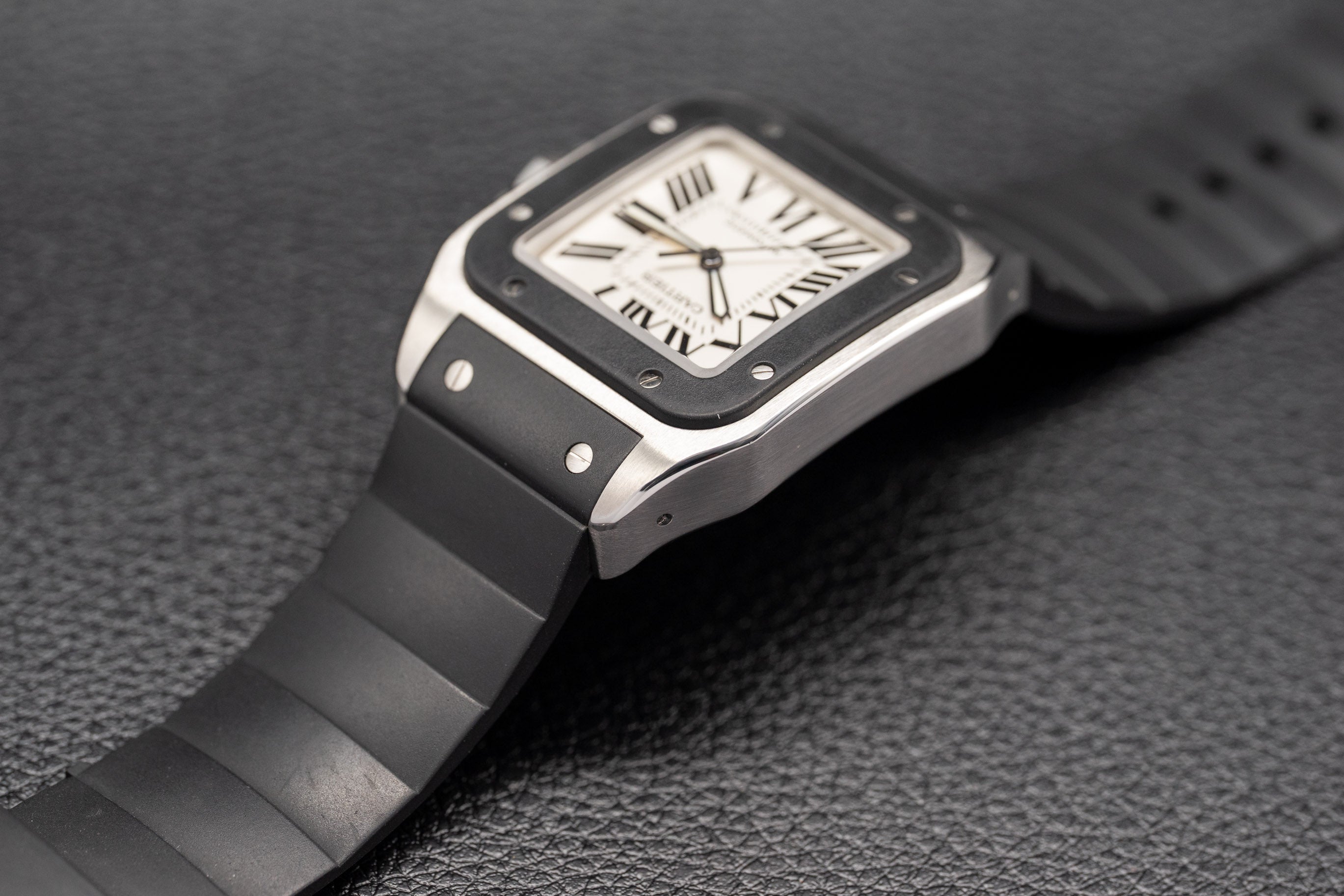 Cartier Santos W20121U2 FULLSET de 2008, caja y PAPERS