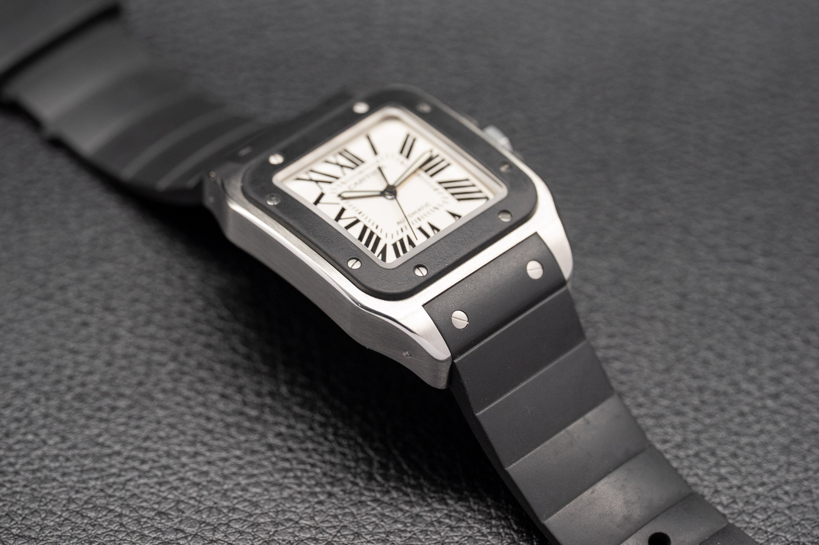Cartier Santos W20121U2 FULLSET de 2008, caja y PAPERS