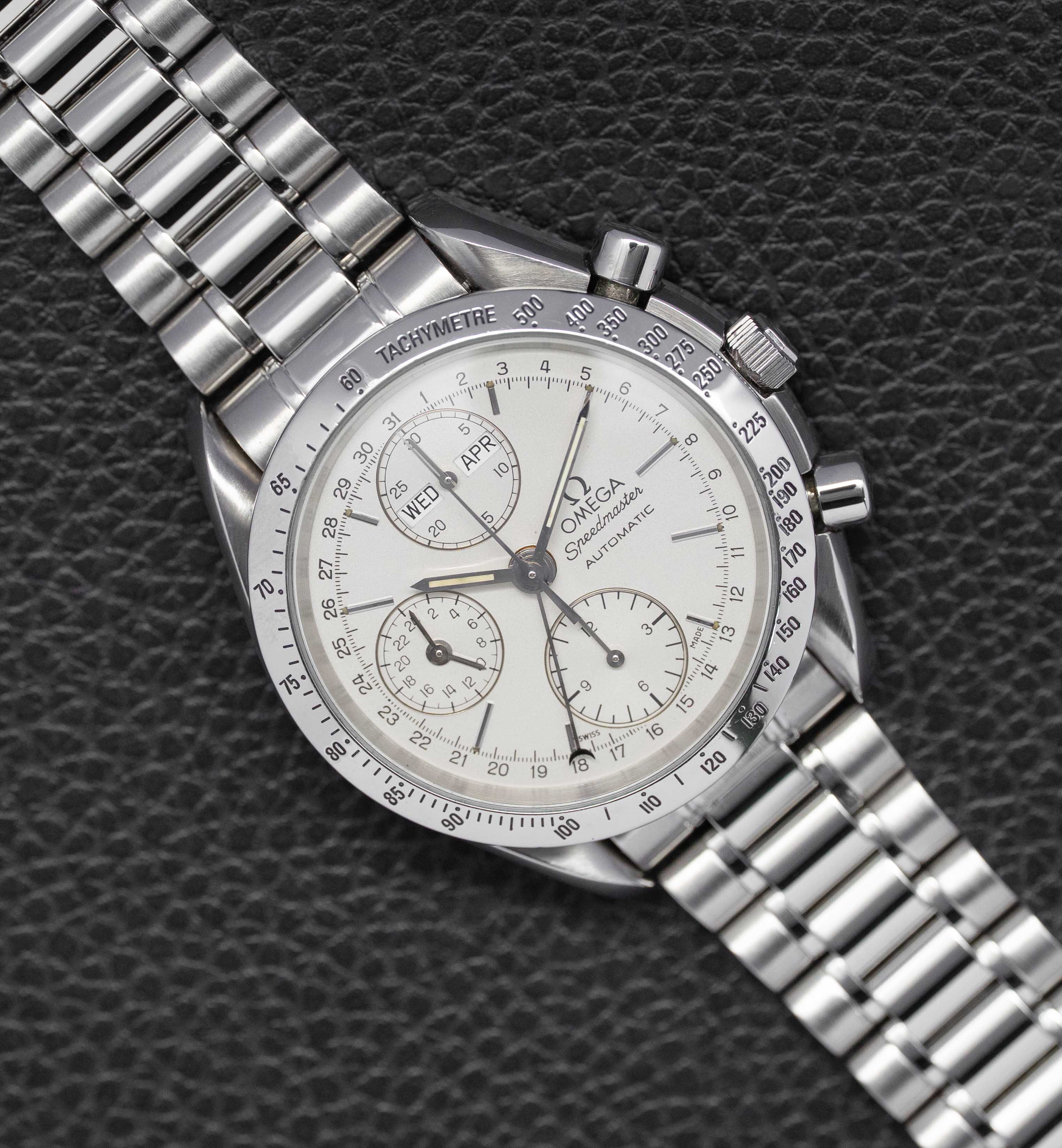 Omega Speedmaster Day Date 3521.30 Silver Dial 1993