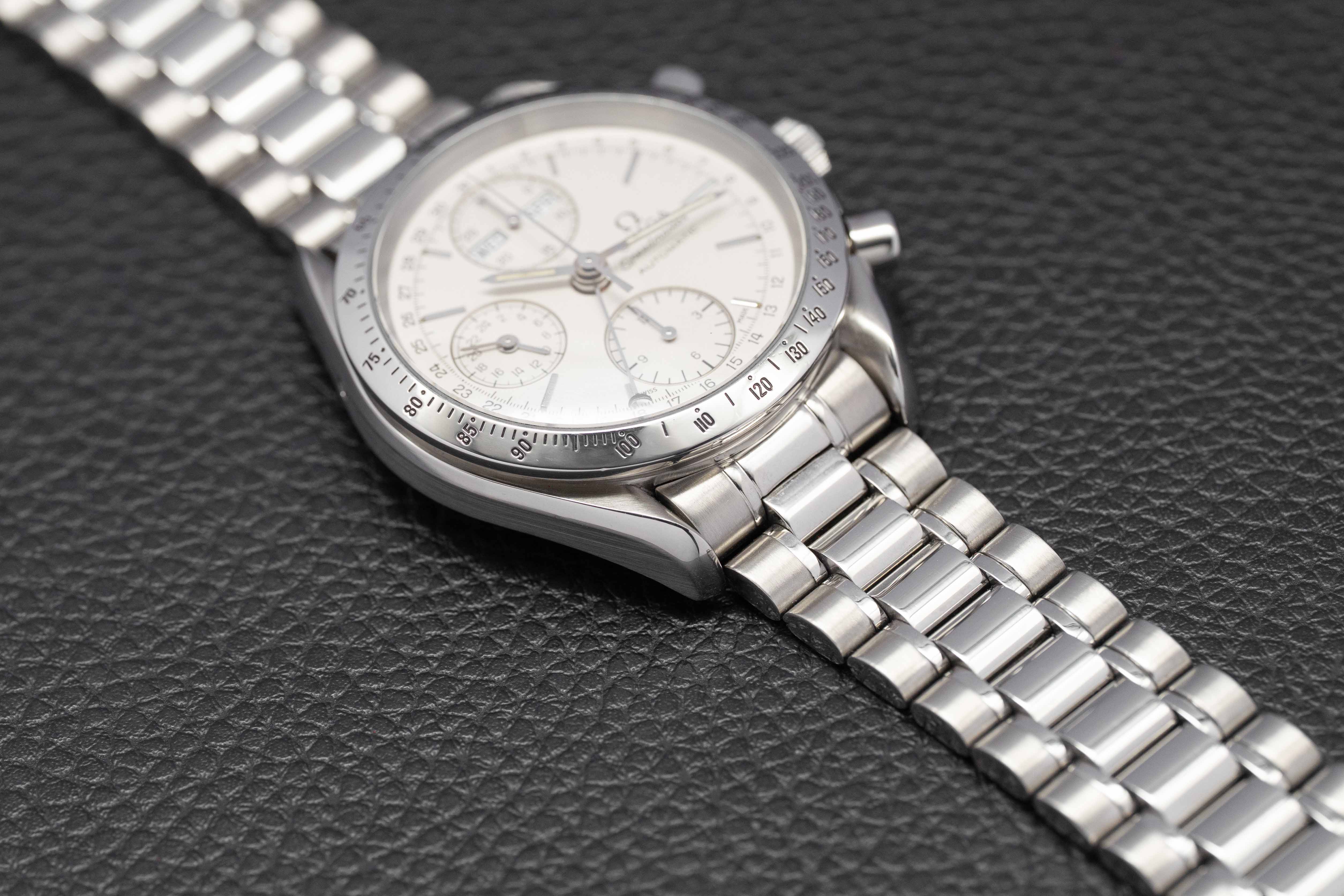 Omega Speedmaster Day Date 3521.30 Silver Dial 1993
