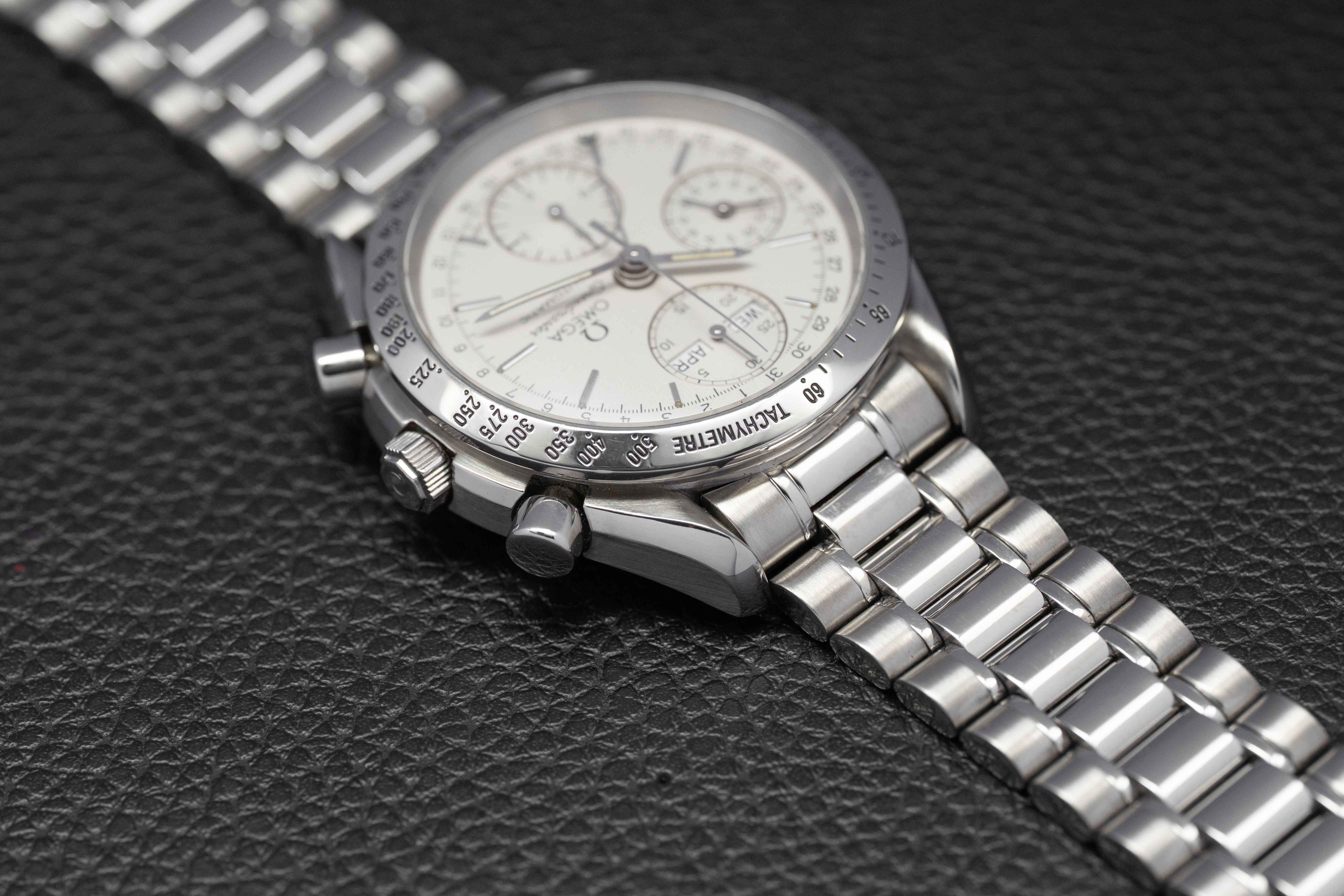 Omega Speedmaster Day Date 3521.30 Silver Dial 1993