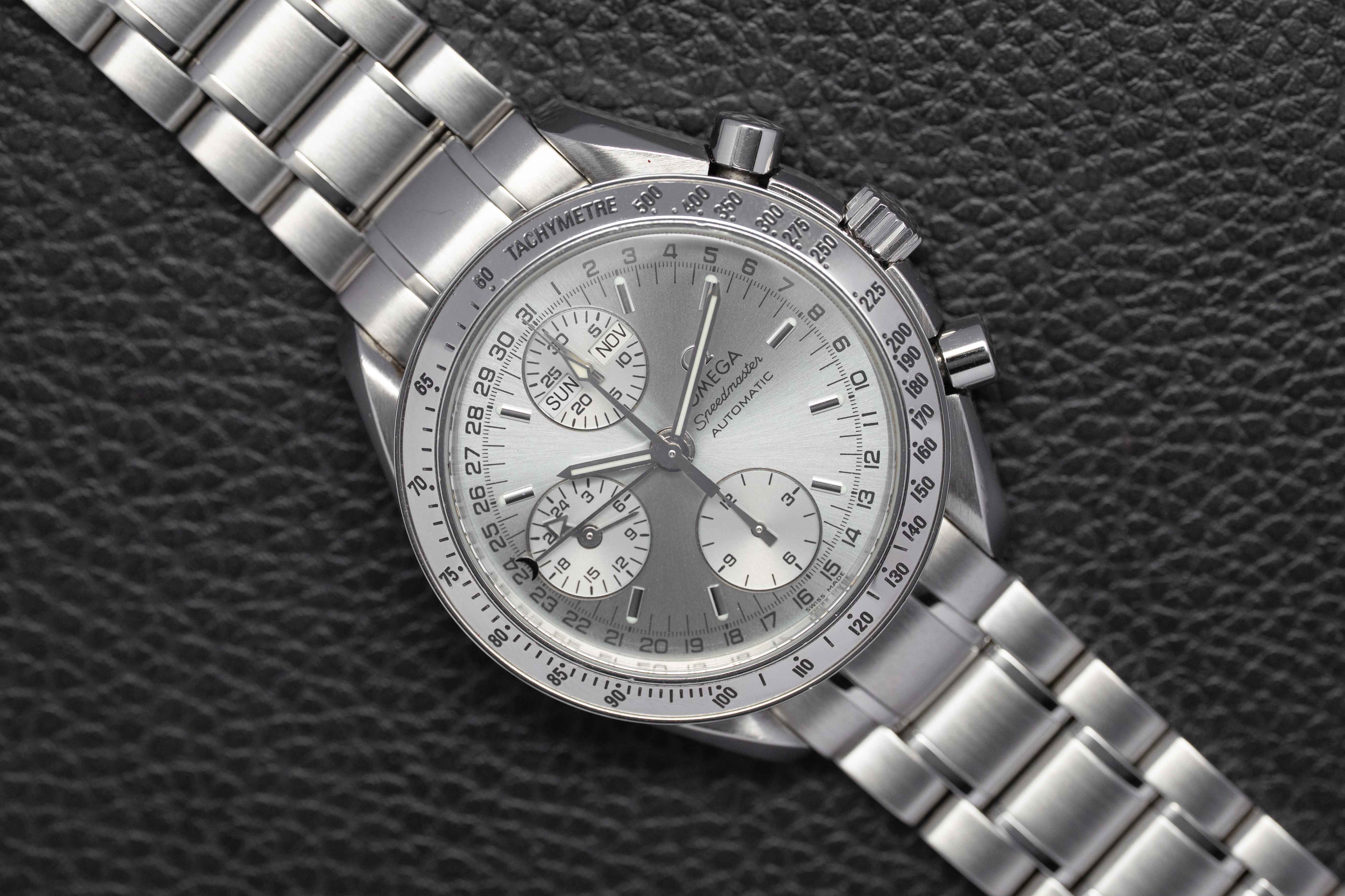 Omega Speedmaster Day Date 3523.30 Silver Dial 1998