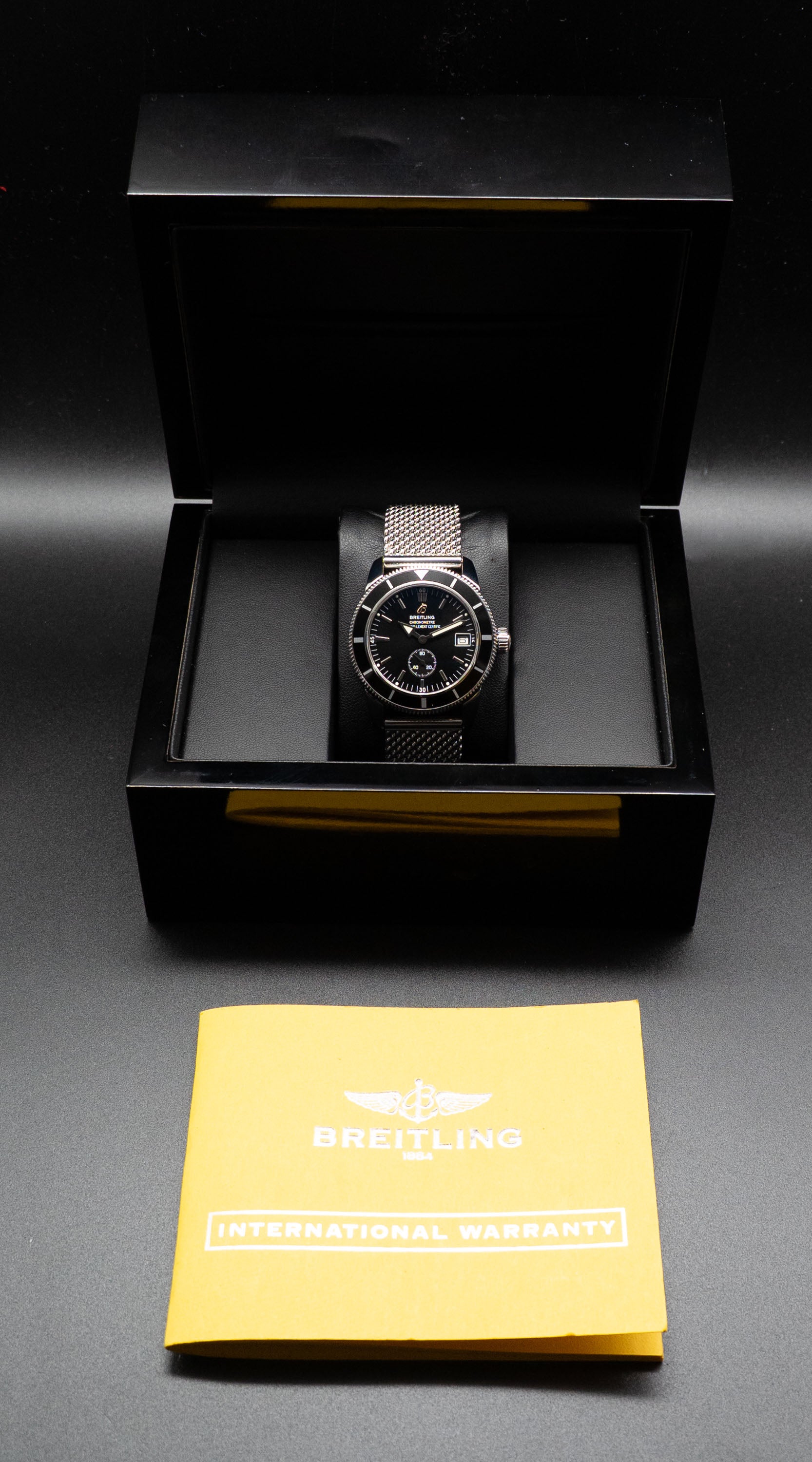 Breitling Superocean Heritage A37320 Black Dial 2010 PAPERS, With PAPERS