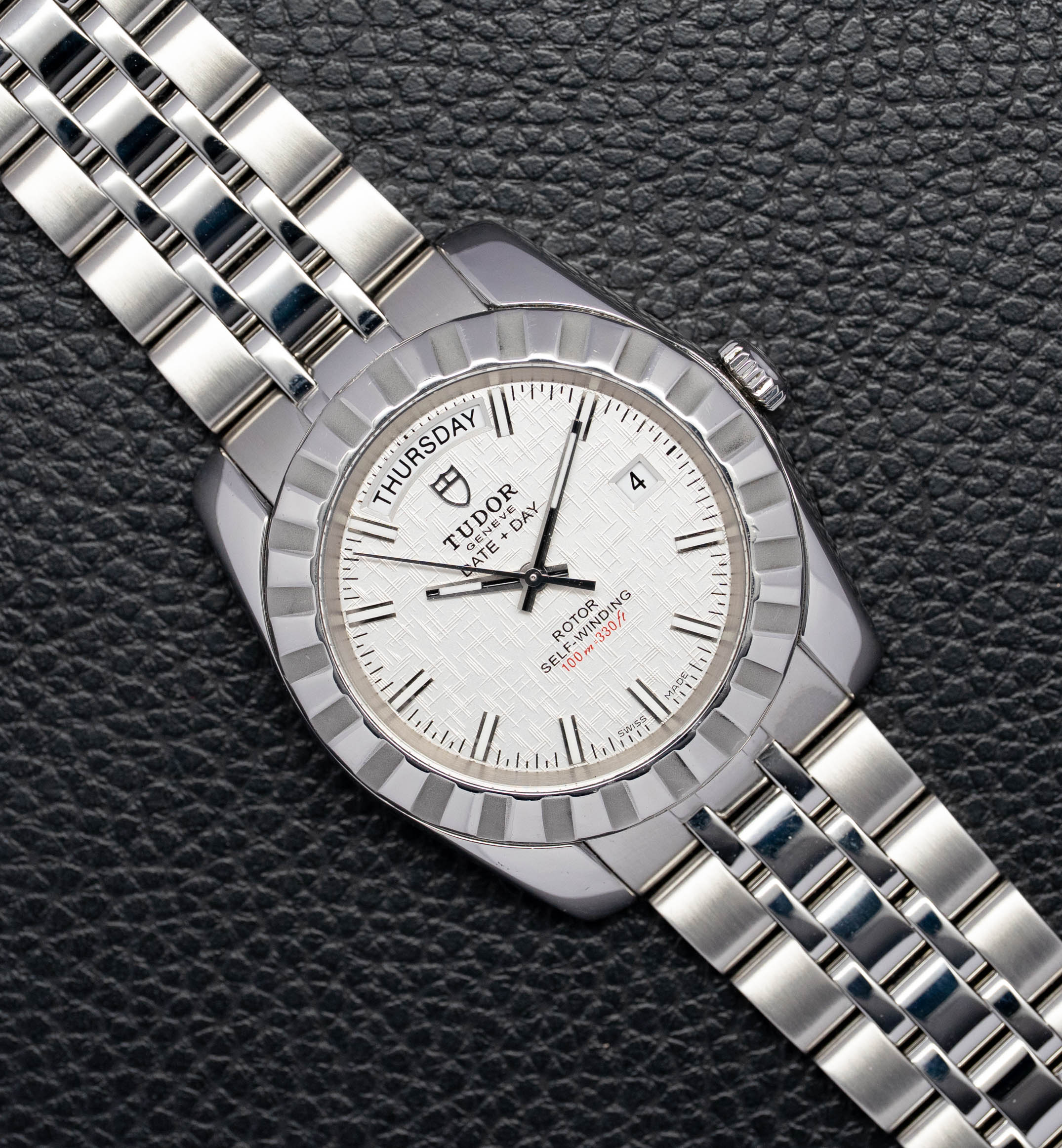 Tudor Classic Day Date 23010 Silver Dial 2009 PAPERS