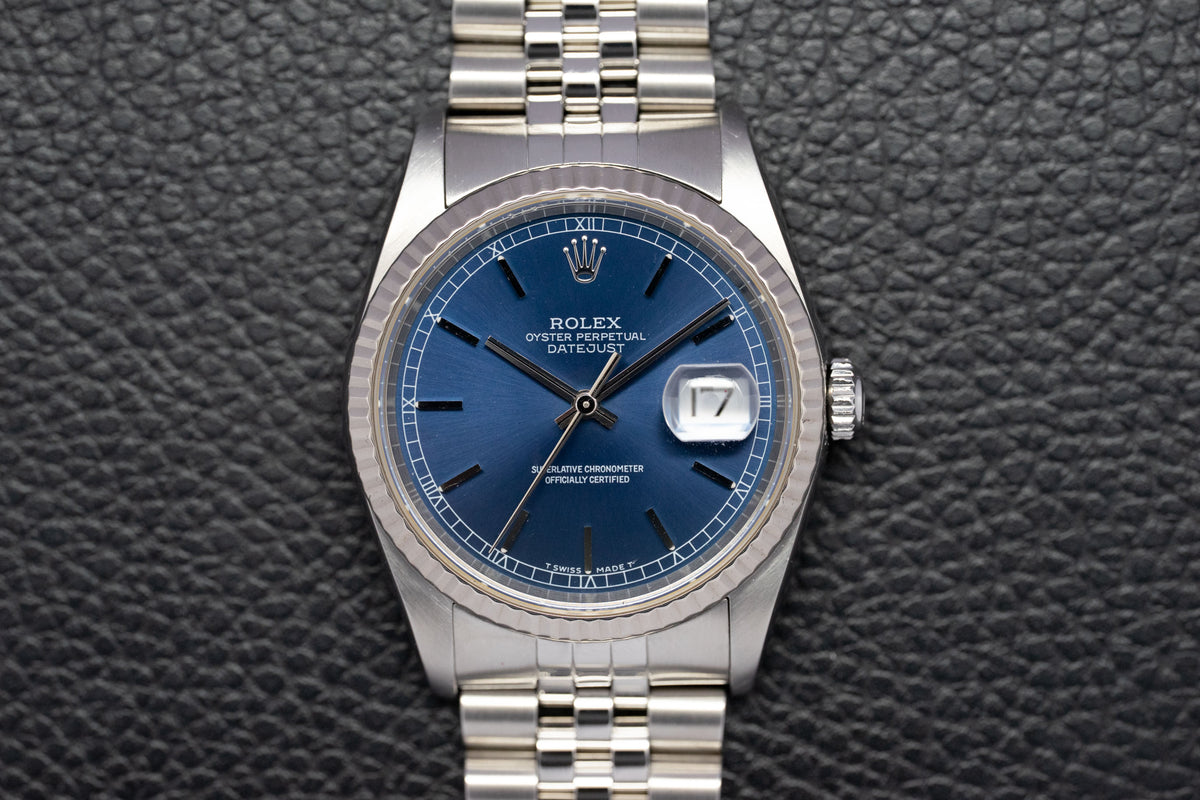 Rolex Datejust 16234 Blue Dial 2002
