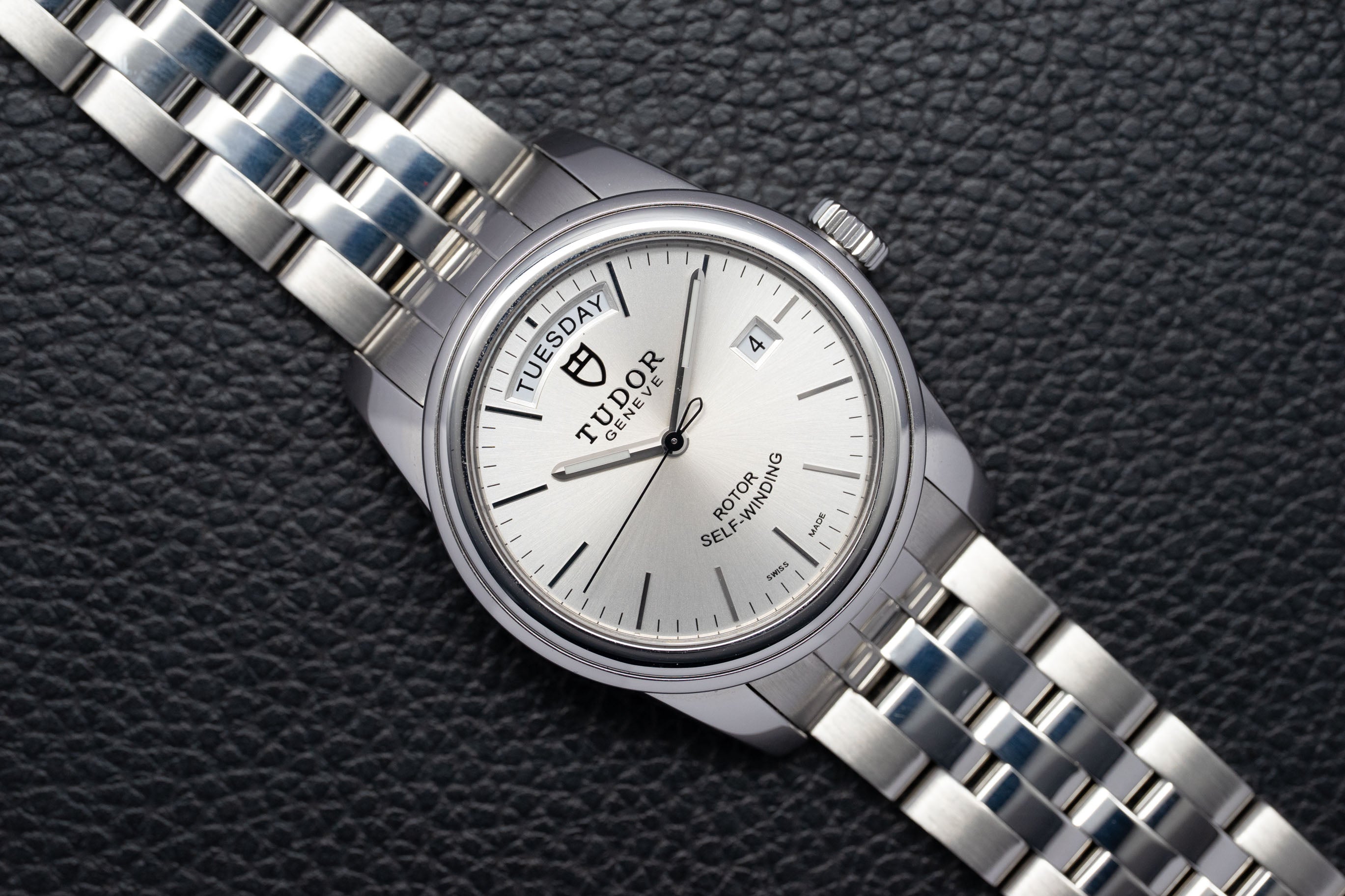 Tudor Glamour Day-Date 56000 Silver Dial 2017 Papers