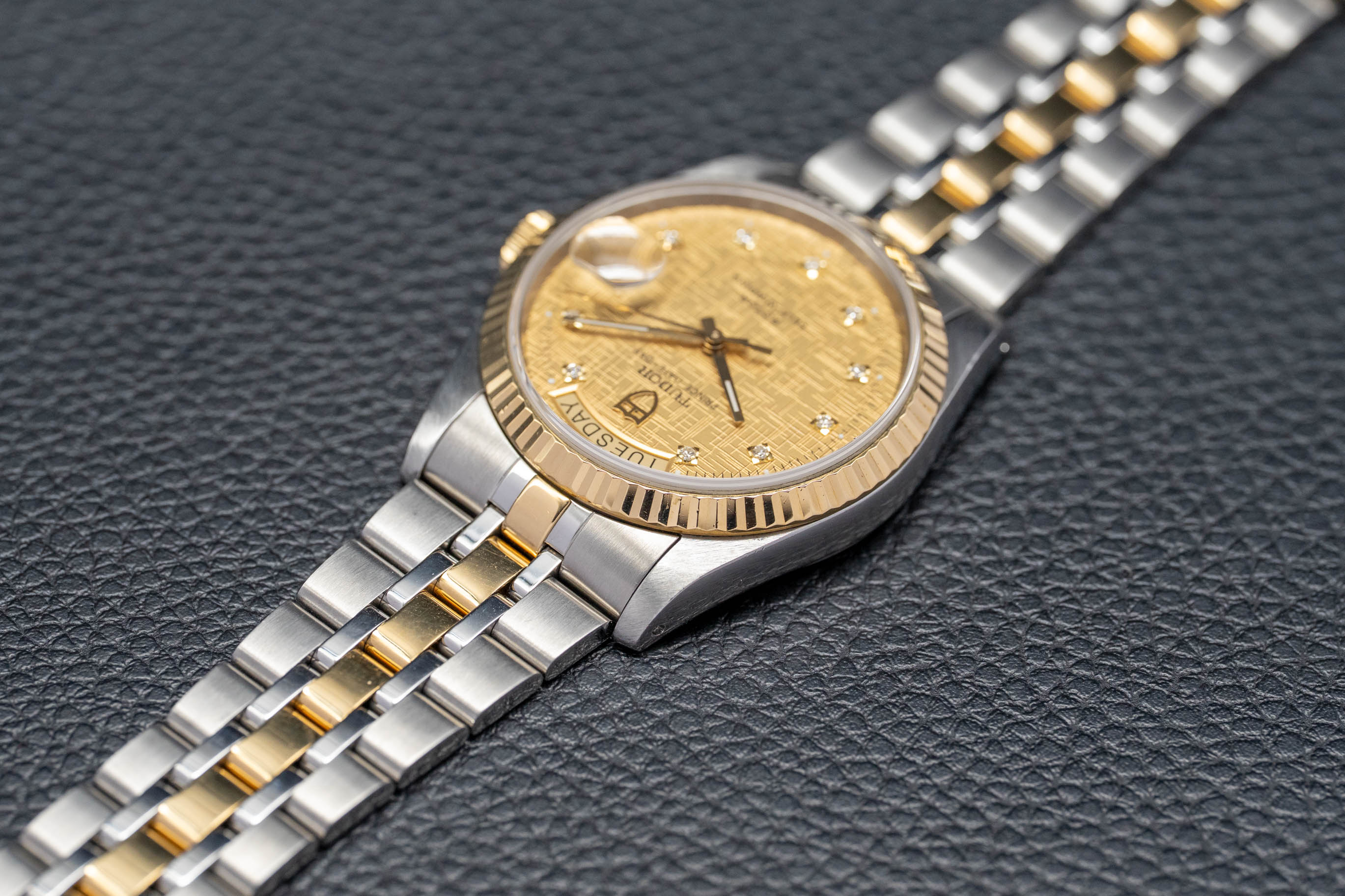 Tudor Prince Date-Day 76213 Gold Dial 2005