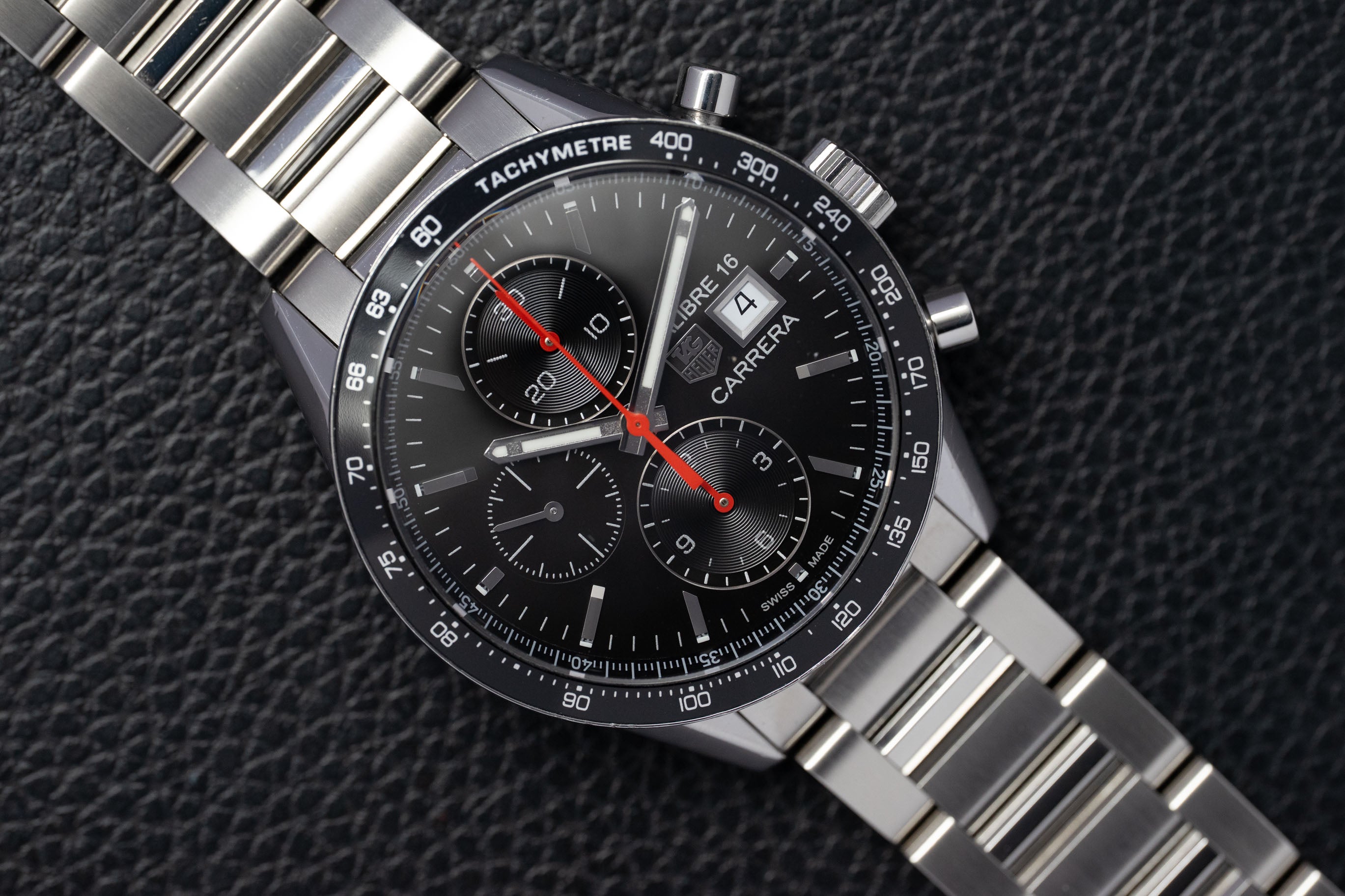 Tag Heuer Carrera Calibre 16 CV201A Black Dial 2013 Papers
