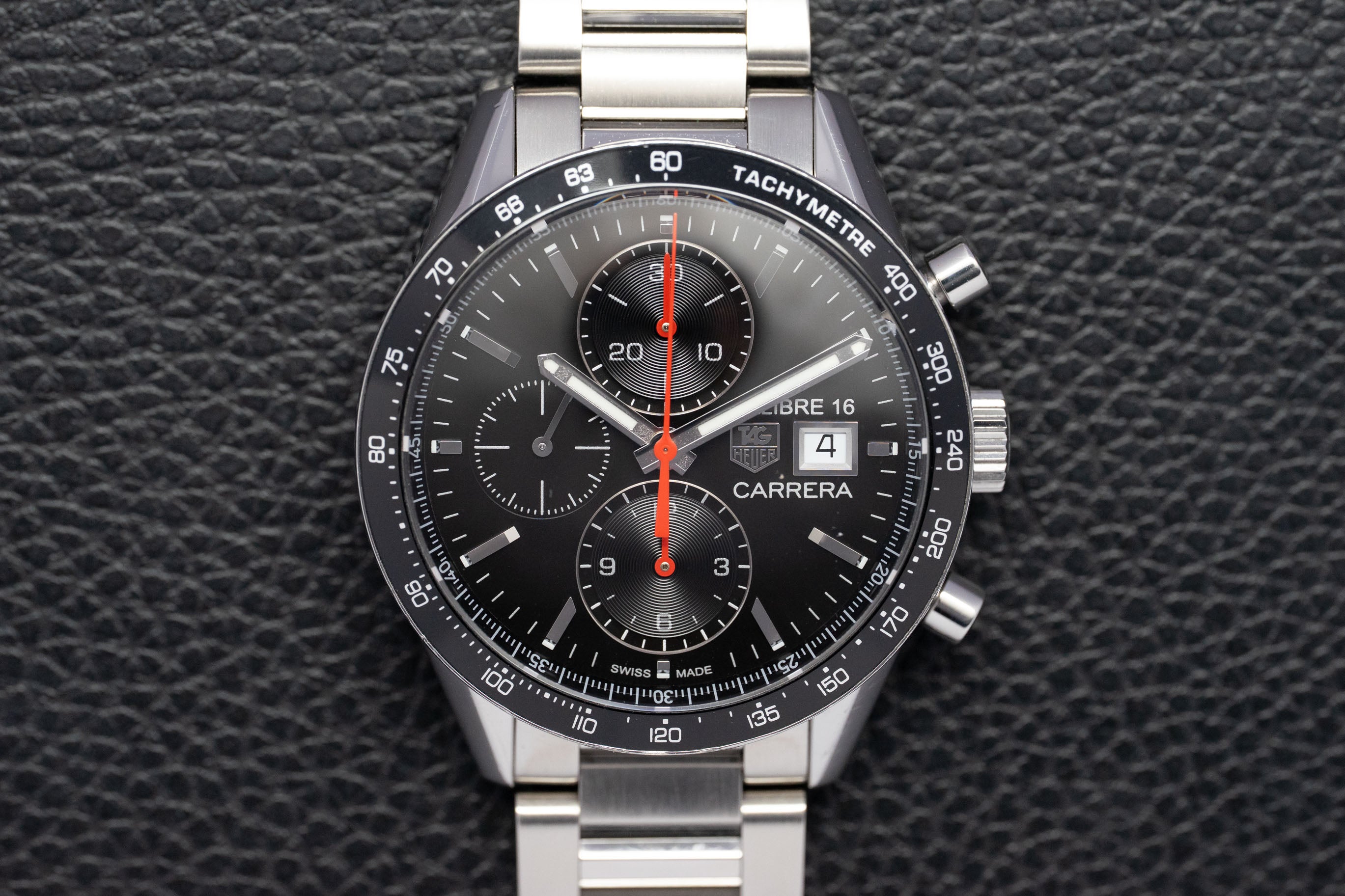 Tag Heuer Carrera Calibre 16 CV201A Black Dial 2013 Papers