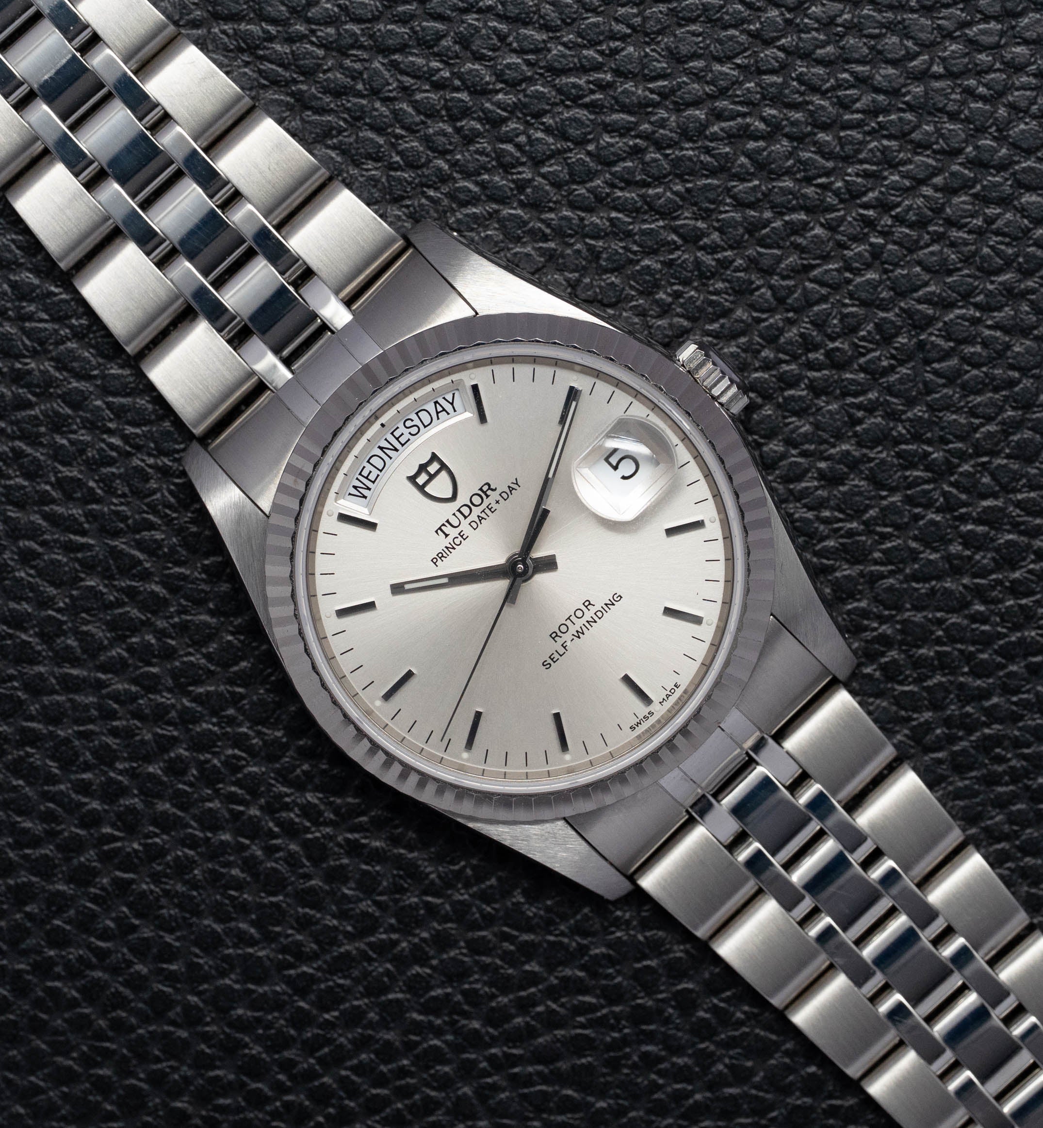 Tudor Date-Day 76214 Silver Dial 2006 Papers
