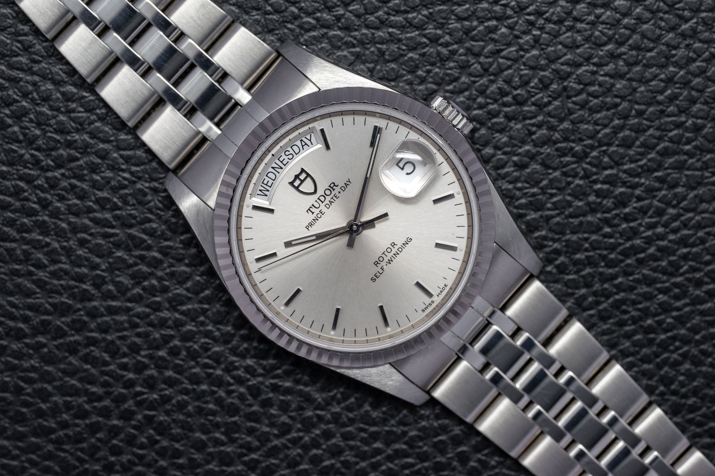Tudor Date-Day 76214 Silver Dial 2006 Papers