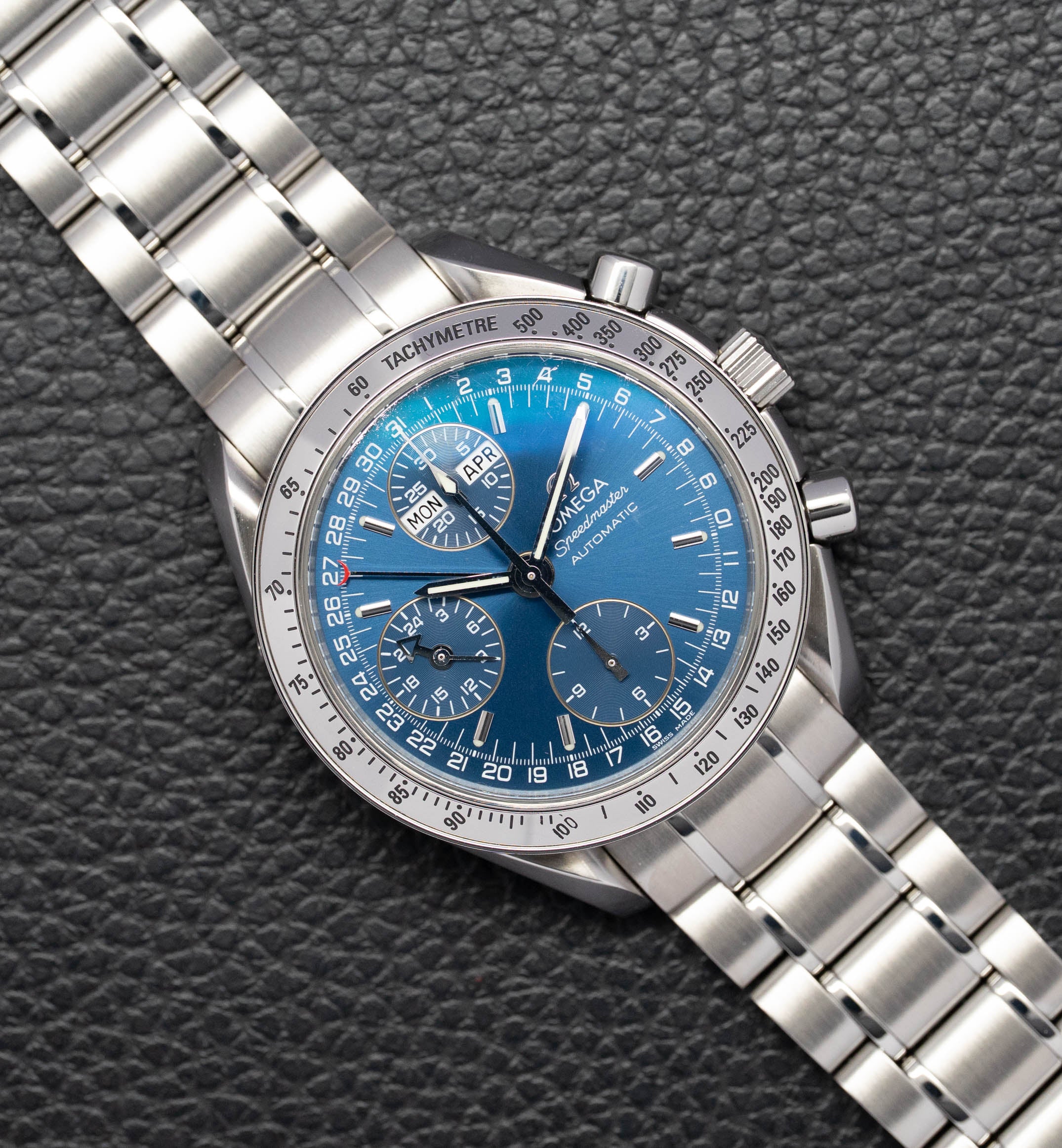 Omega Speedmaster Day Date 3523.80 Blue Dial 1998
