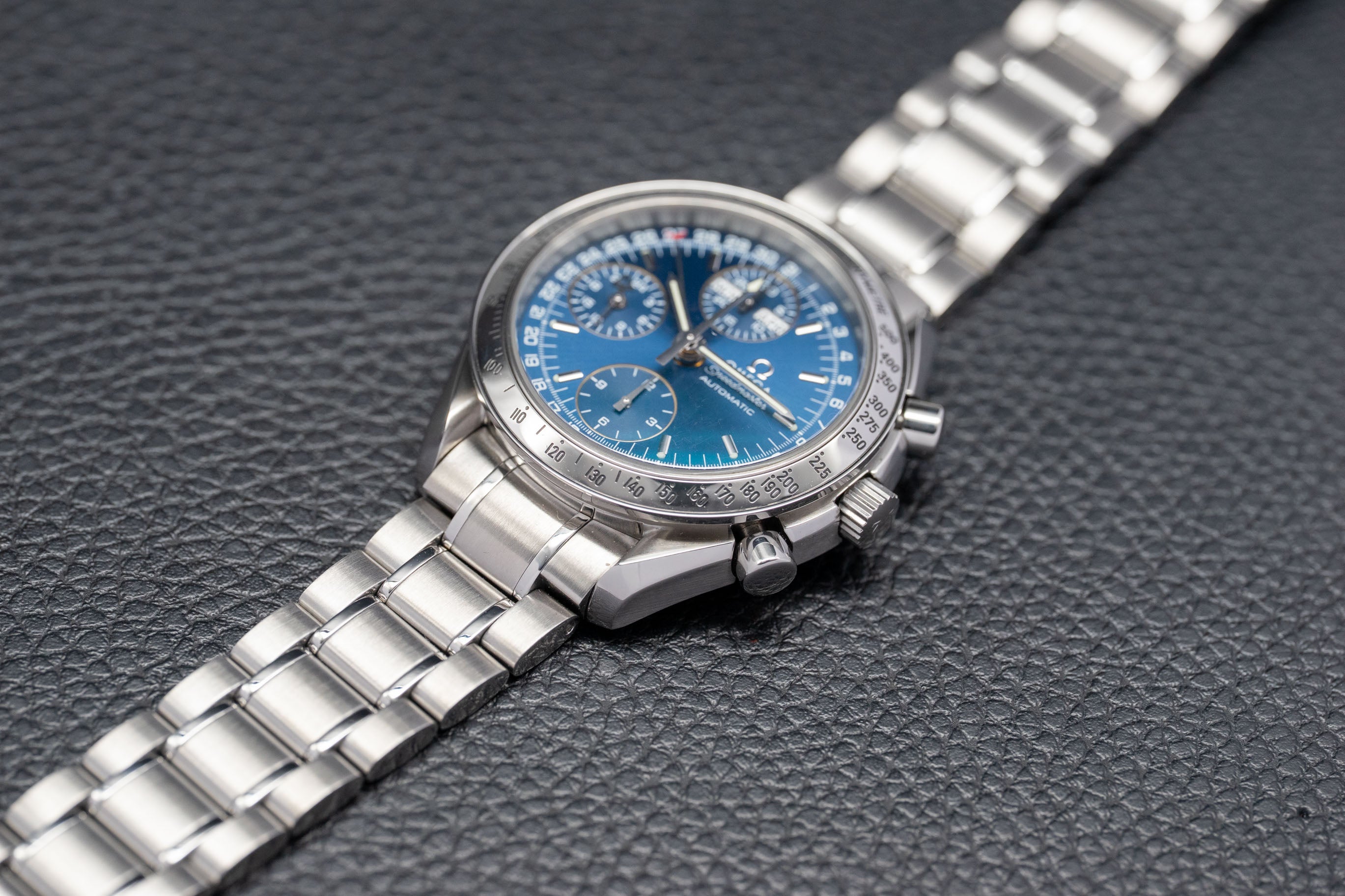 Omega Speedmaster Day Date 3523.80 Blue Dial 1998