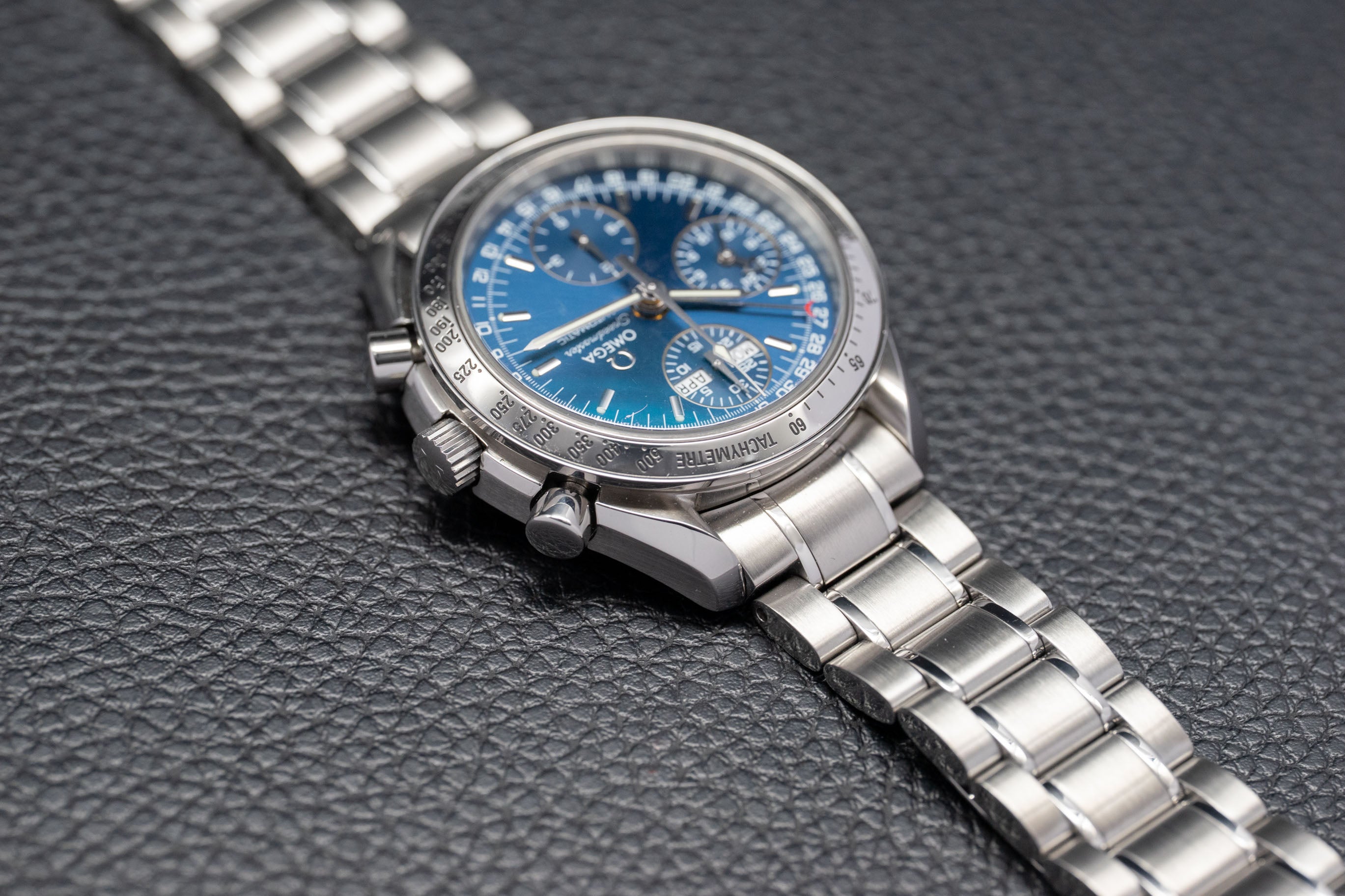 Omega Speedmaster Day Date 3523.80 Blue Dial 1998