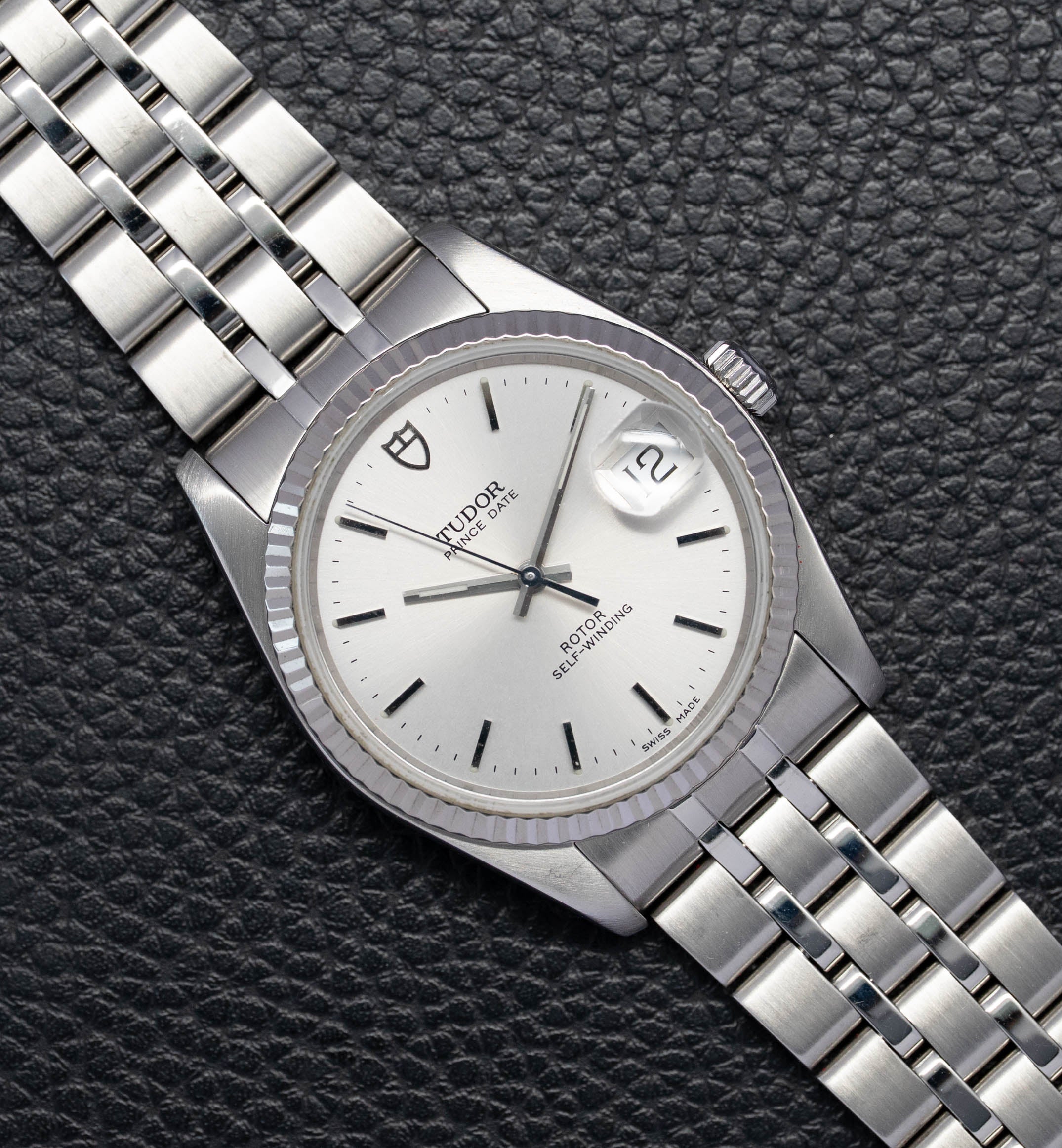 Tudor Date 74034 Silver Dial 2013 Papers