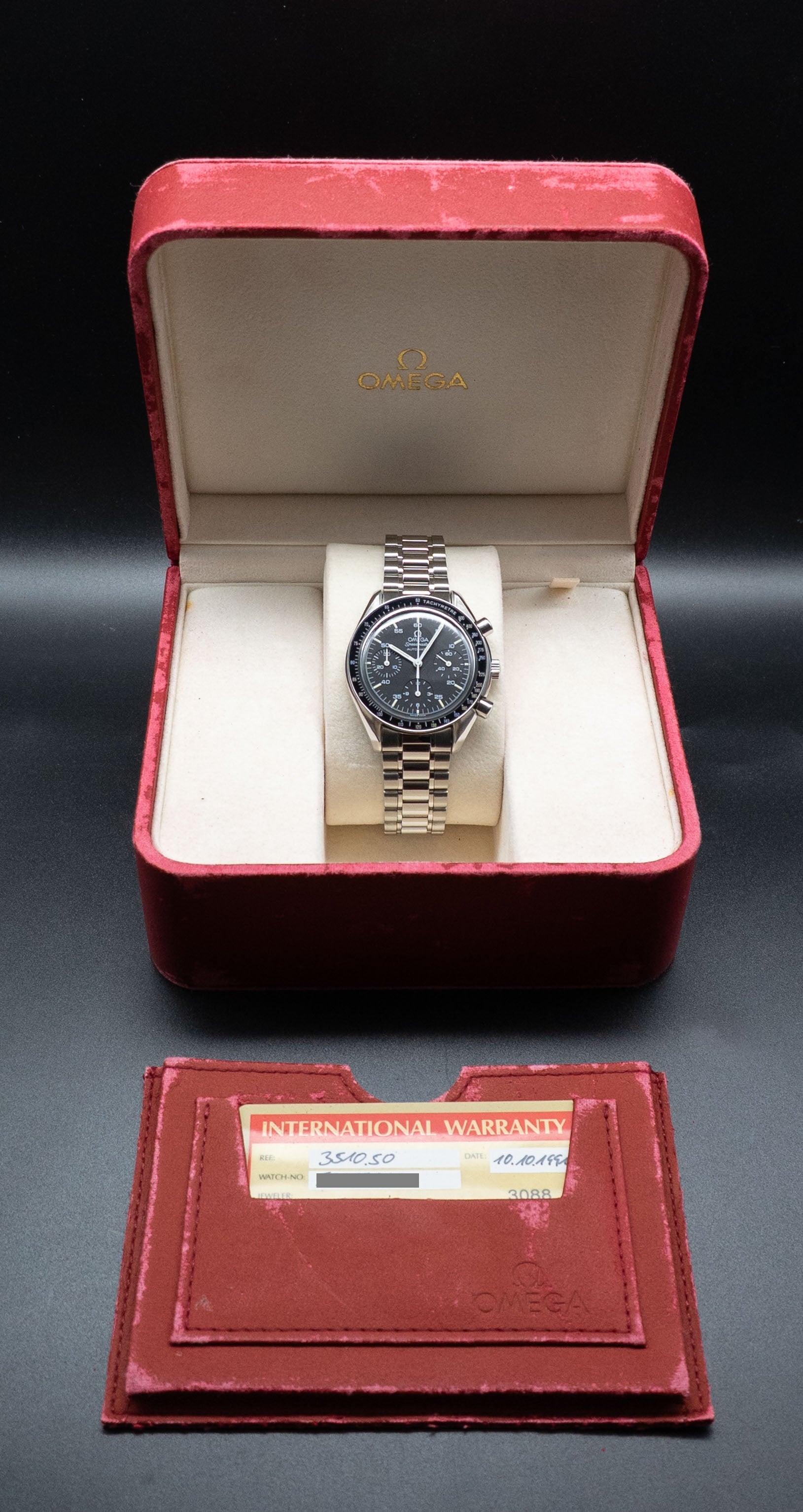 Omega Speedmaster Reduced 3510.50 Fullset 1991 Box+Papers