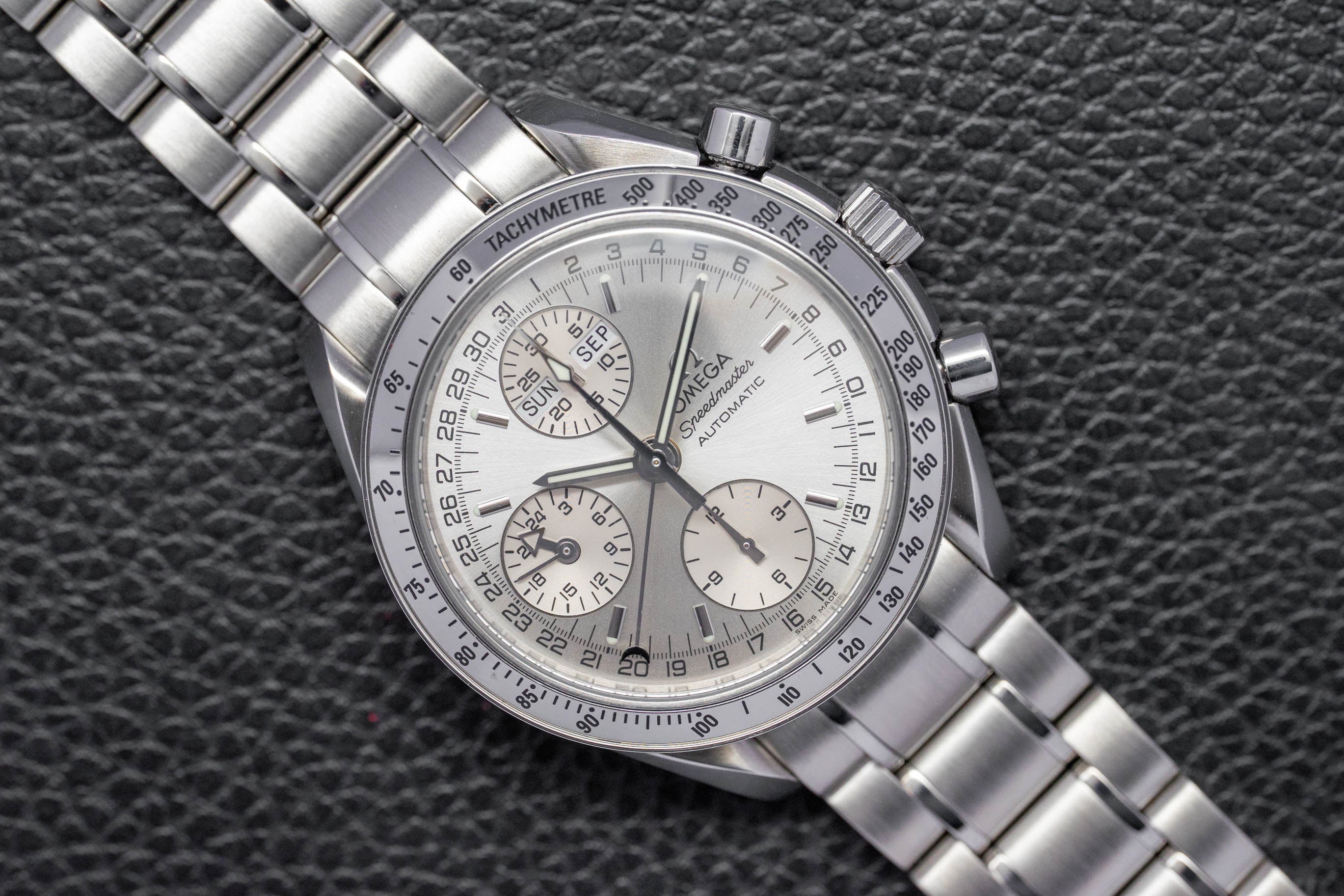 Omega Speedmaster Day Date 3523.30 Silver Dial 1998