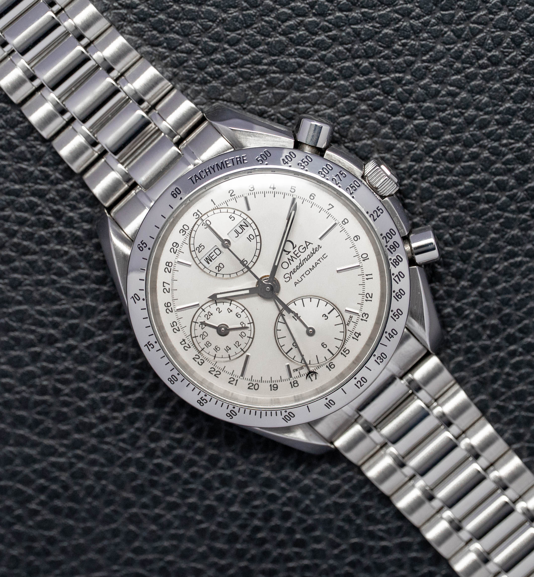 Omega Speedmaster Day Date 3521.30 Silver Dial 1998
