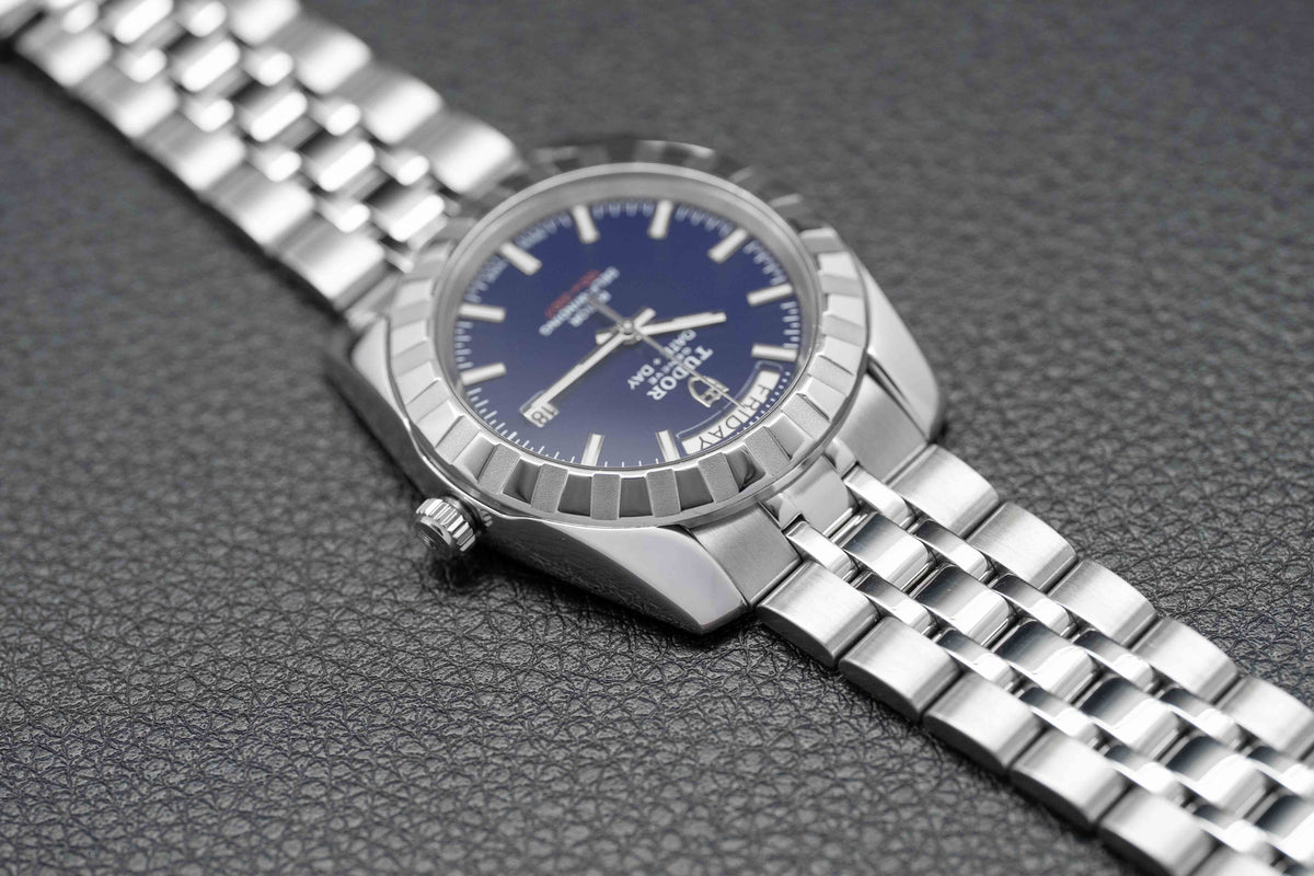 Tudor Classic Date-Day 23010 Blue Dial 2018 Papers
